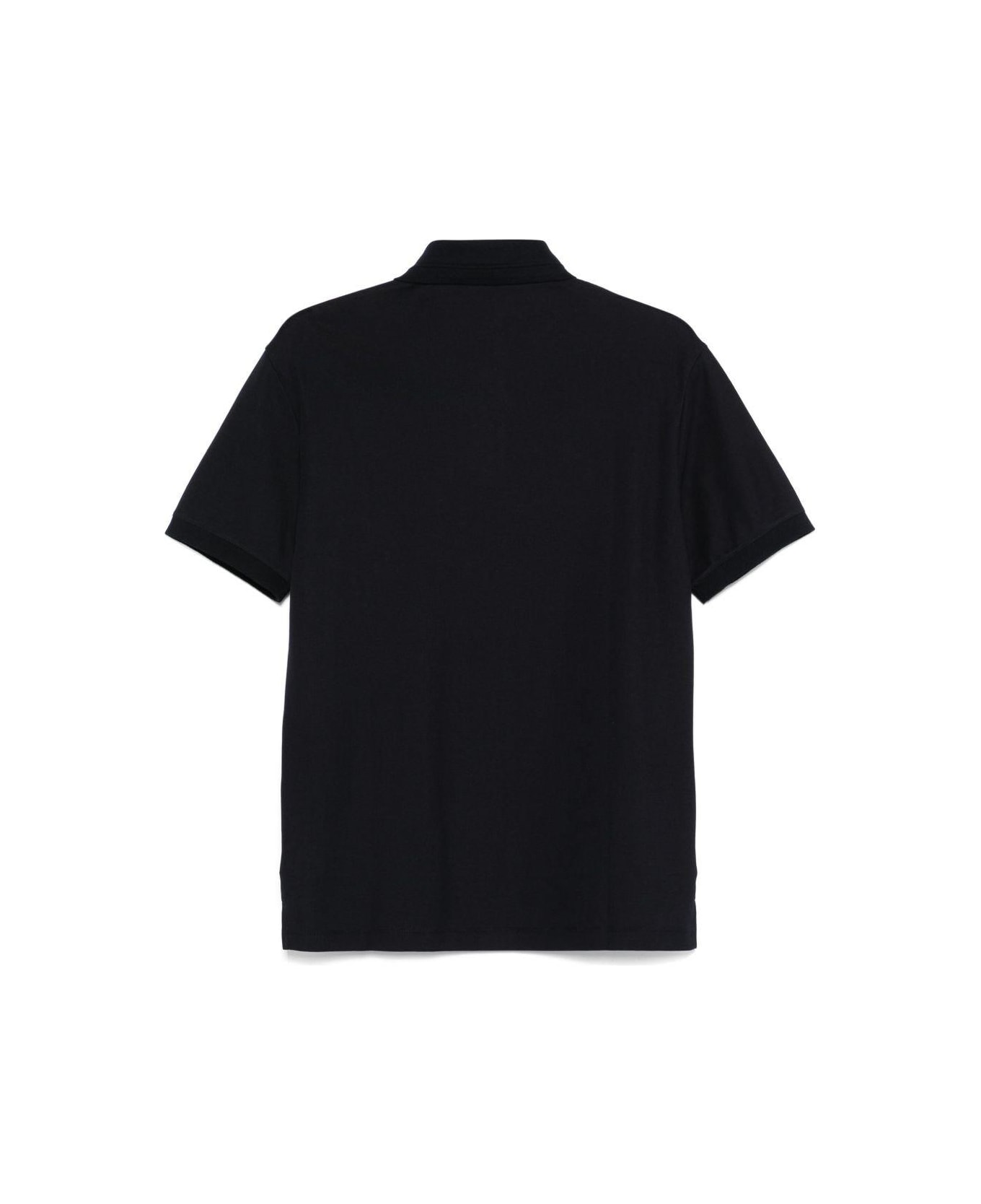 Emporio Armani Polo Shirt With Logo Collar - Blue