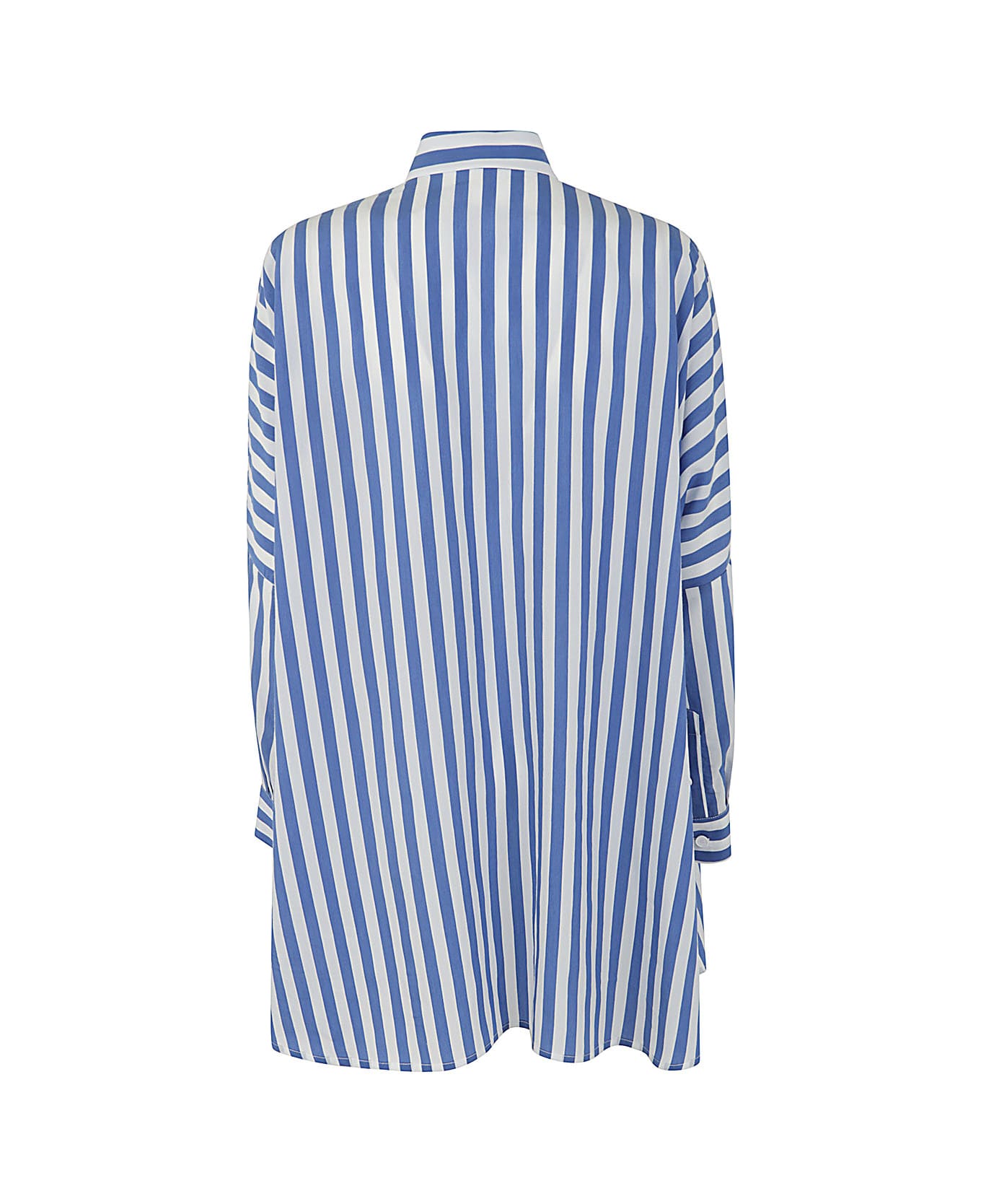 Liviana Conti Striped Oversize Shirt - Riga Medium Stripe Bluette