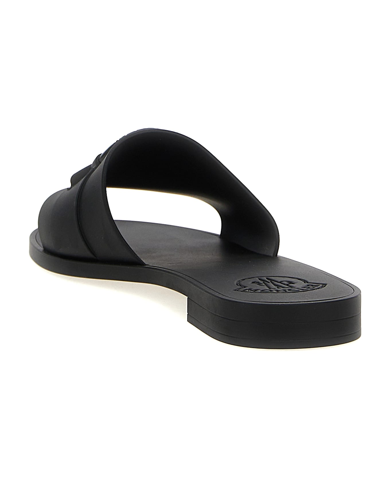 Moncler 'mon' Slides - Black  