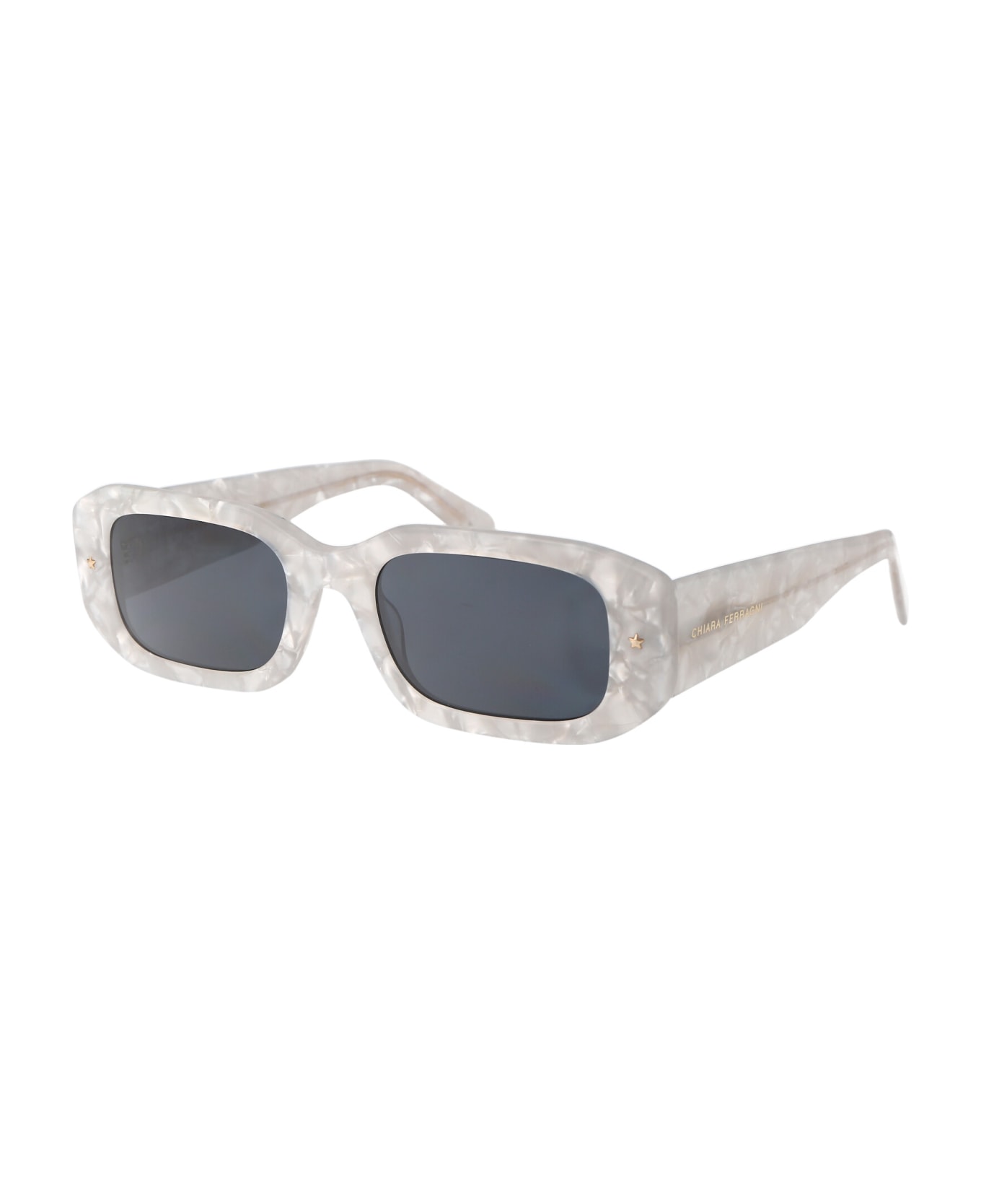 Chiara Ferragni Cf 7031/s Sunglasses - 7APIR PEARLED WHITE サングラス