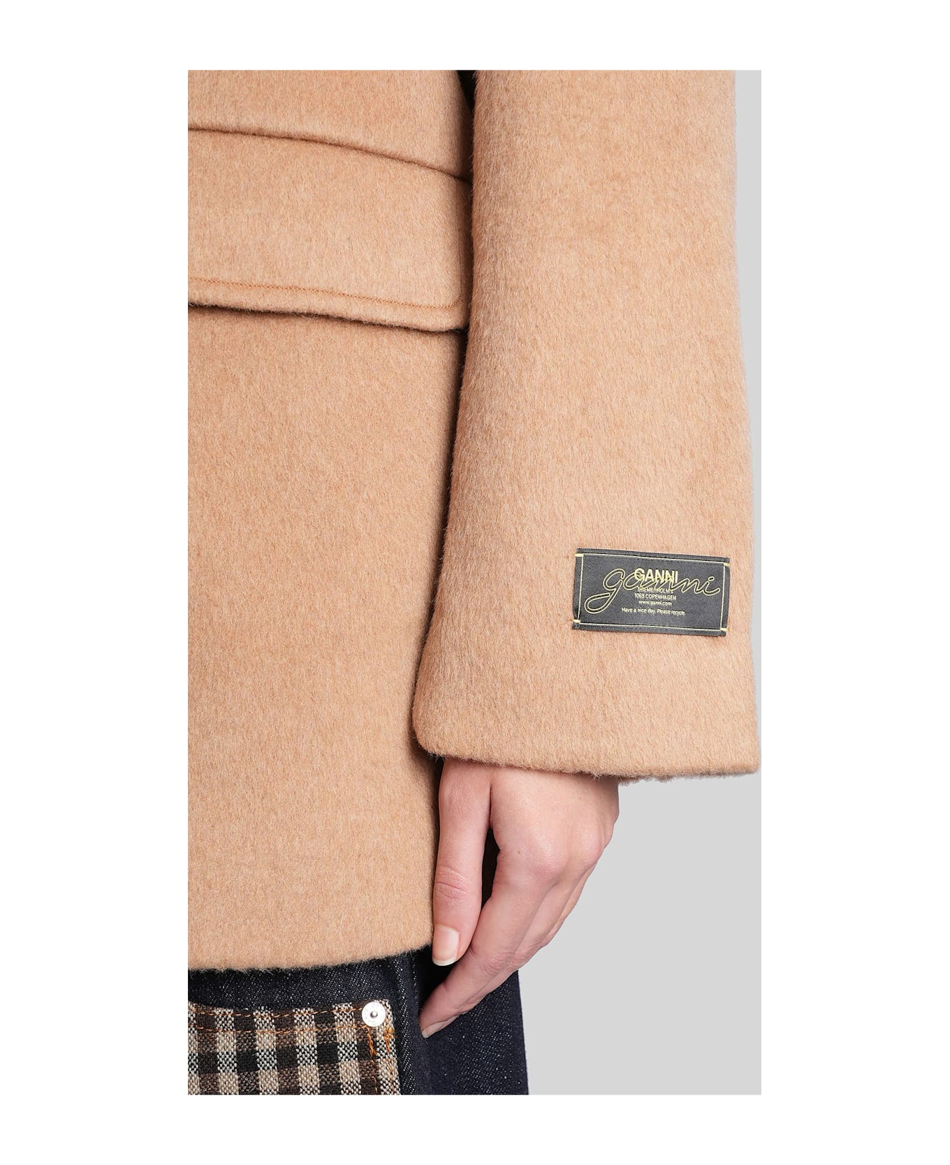Ganni In Beige Wool - beige
