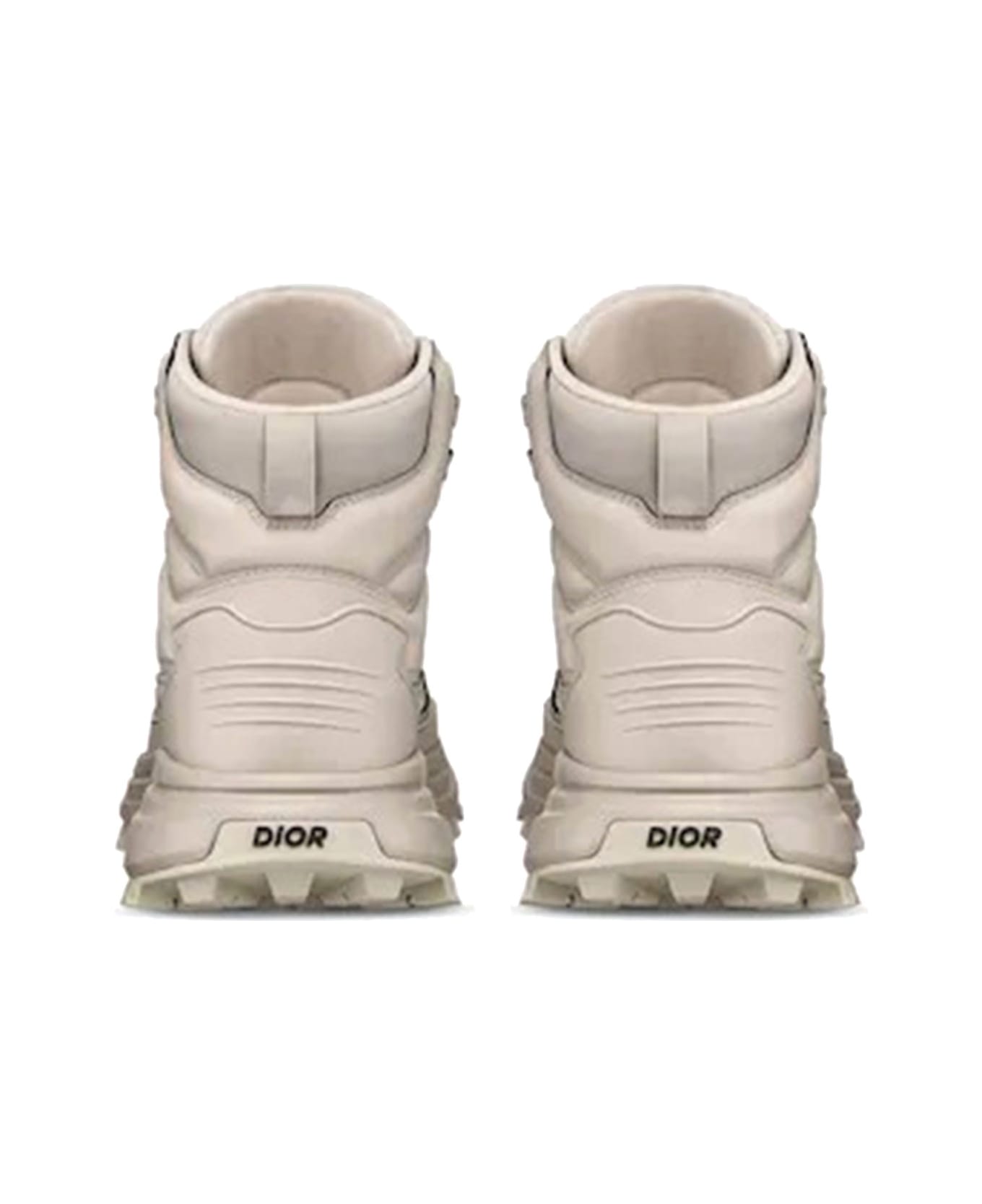 Dior Homme Beige Boot High Sneaker - BEIGE