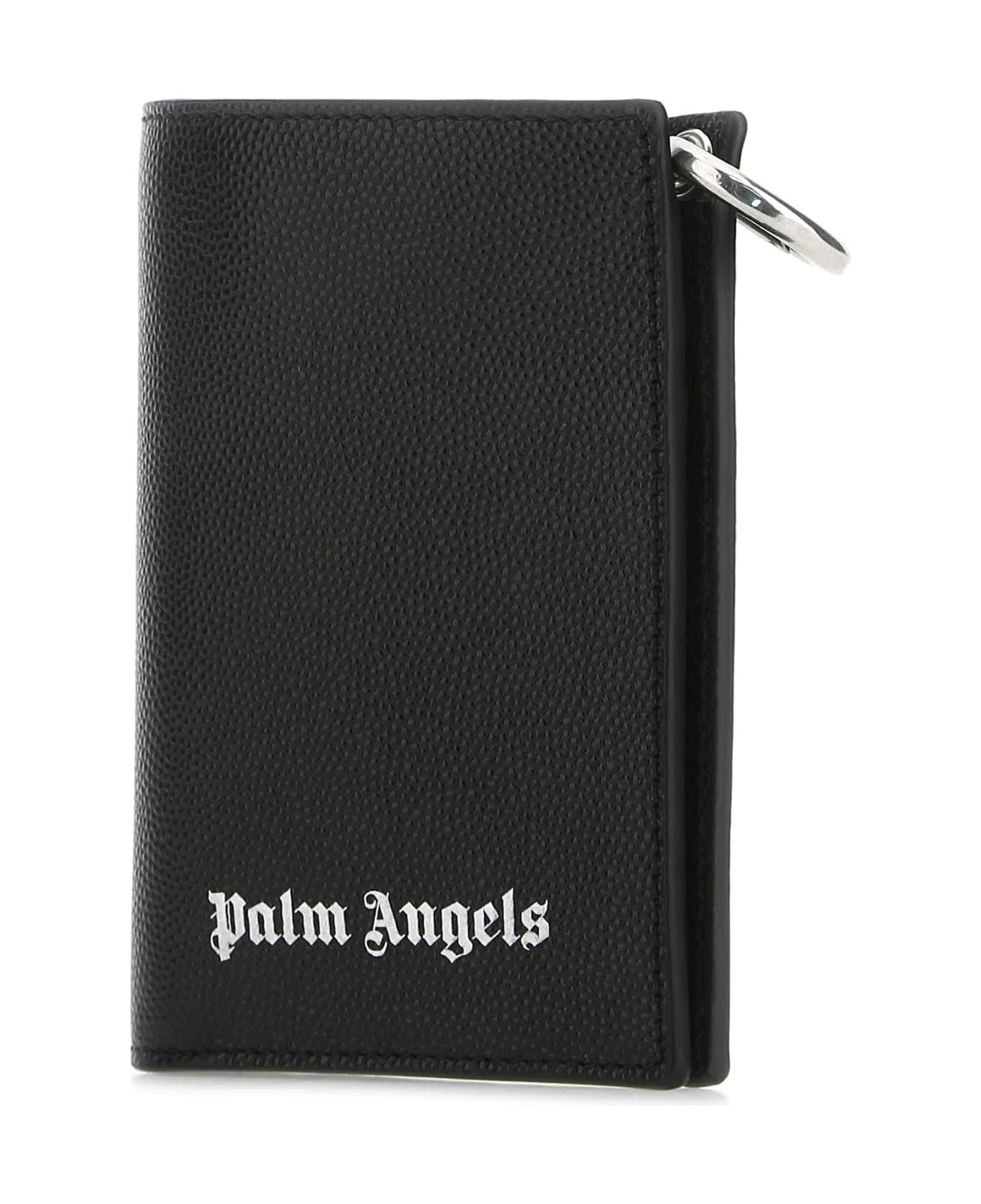 Palm Angels Black Leather Wallet - 1001