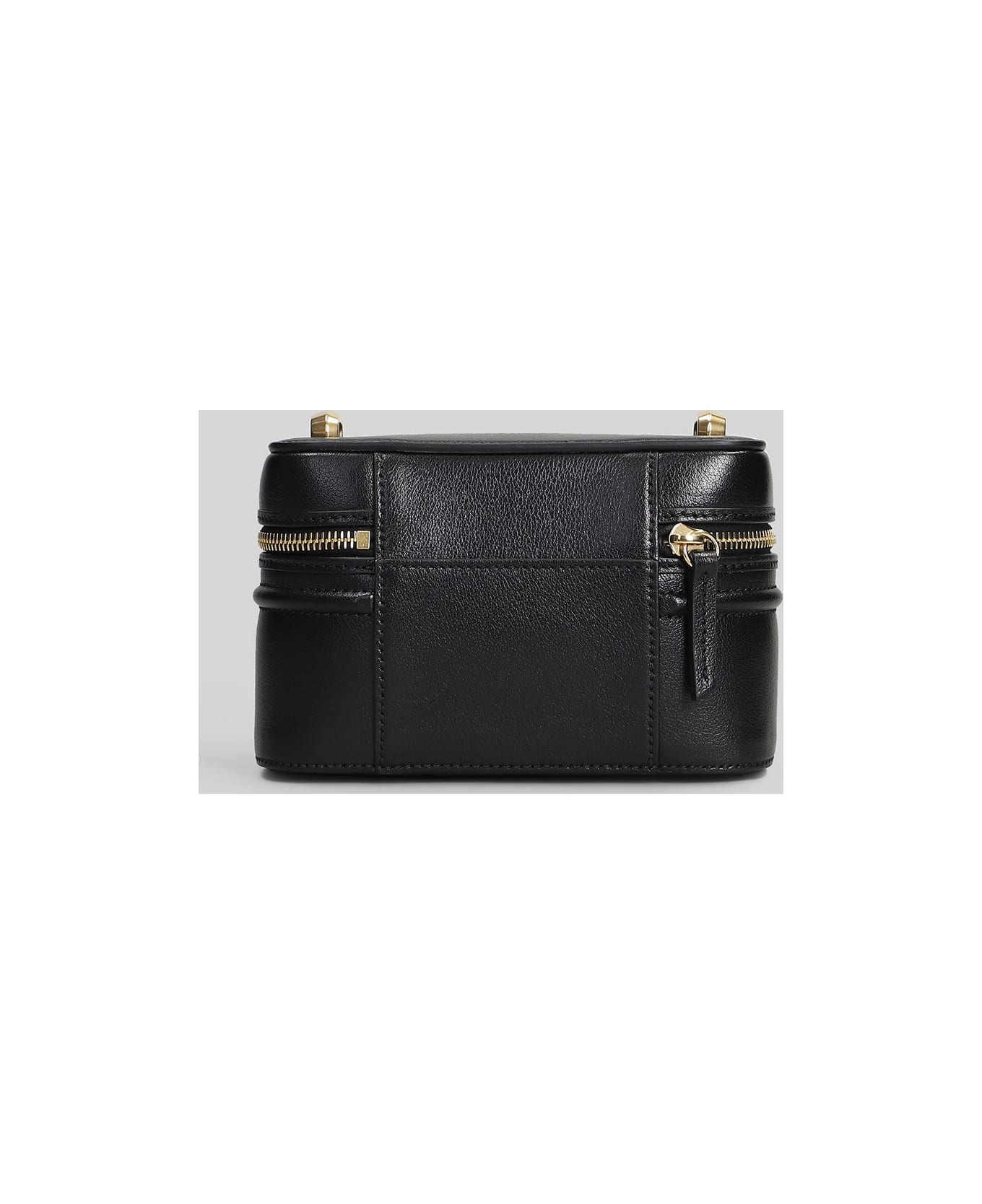 Chloé Horse Medal Shoulder Bag In Black Leather - black