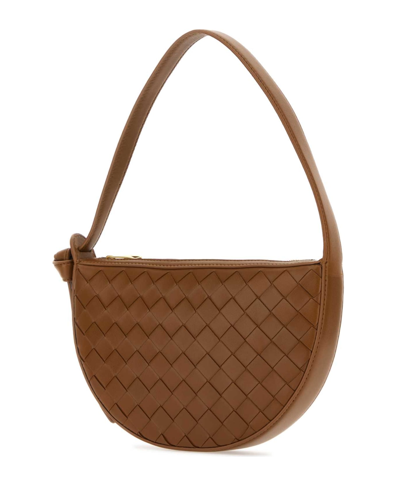 Bottega Veneta Intrecciato Shoulder Bag - COGNAC