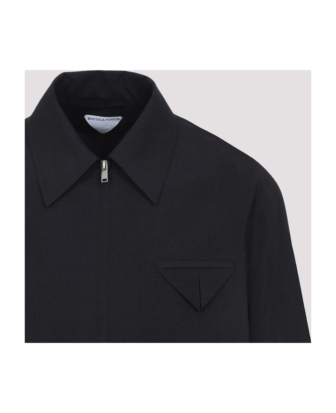 Bottega Veneta Kimono Blouson Jacket - Charcoal Melange
