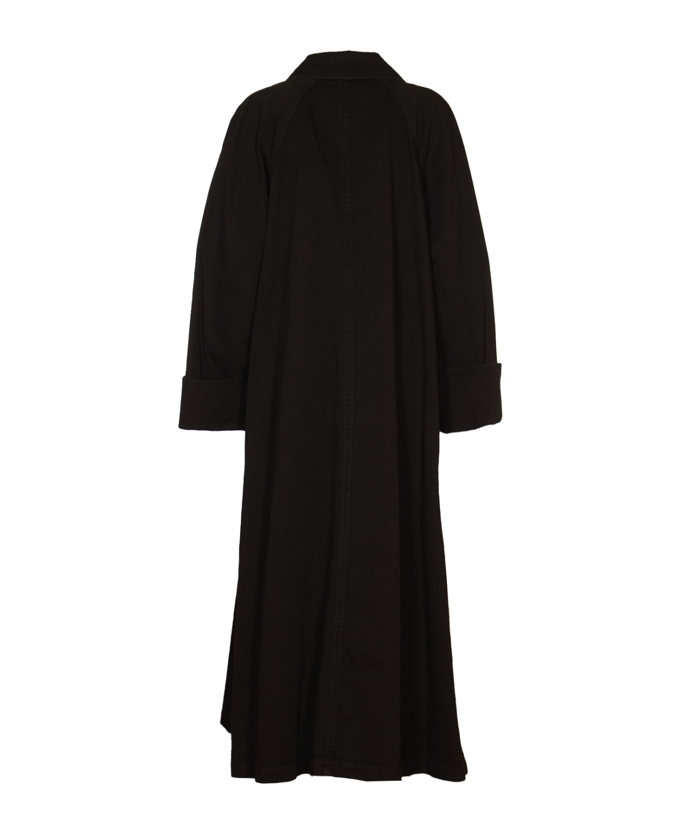 Max Mara V-neck Long-sleeved Coat - Black