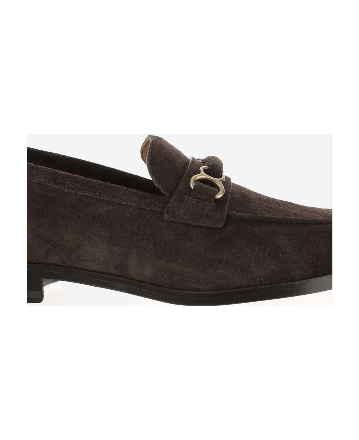 Sartore Suede Loafers - Brown フラットシューズ