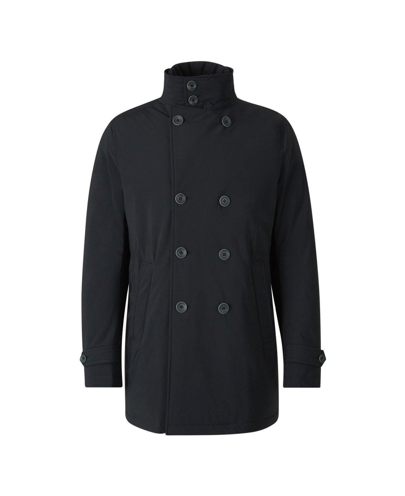 Herno Double-breasted Trench Coat - Blu