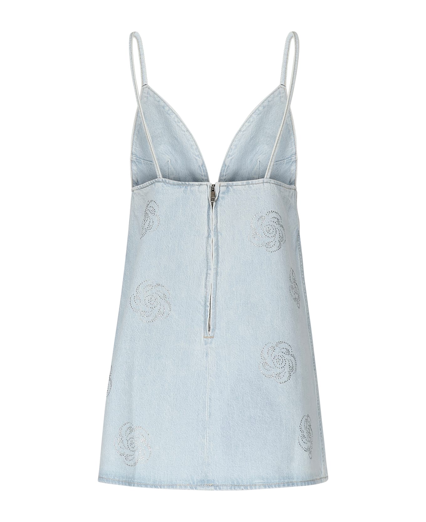 Rotate by Birger Christensen Lorina Denim Dress - Light Blue Denim