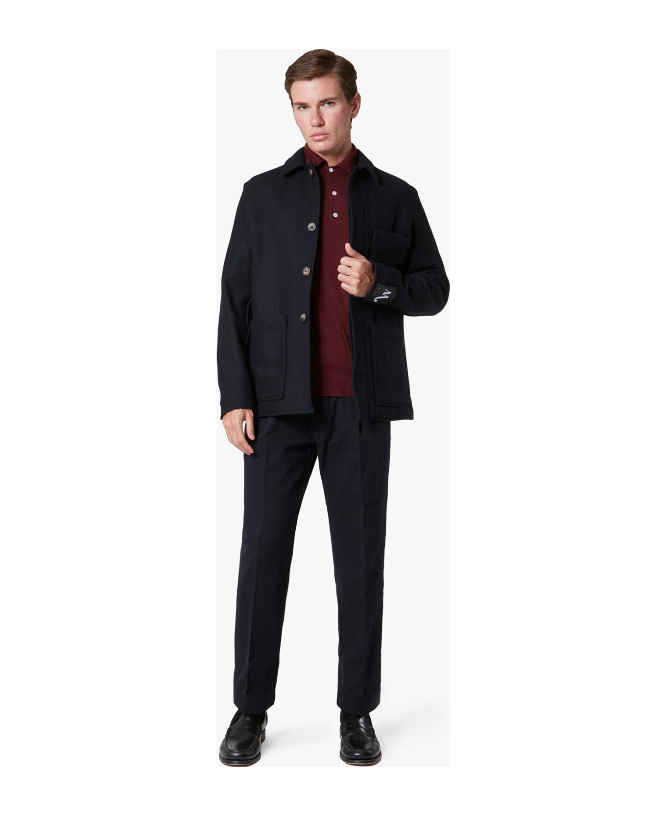 doppiaa Aalbion Jacket With Shirt Collar