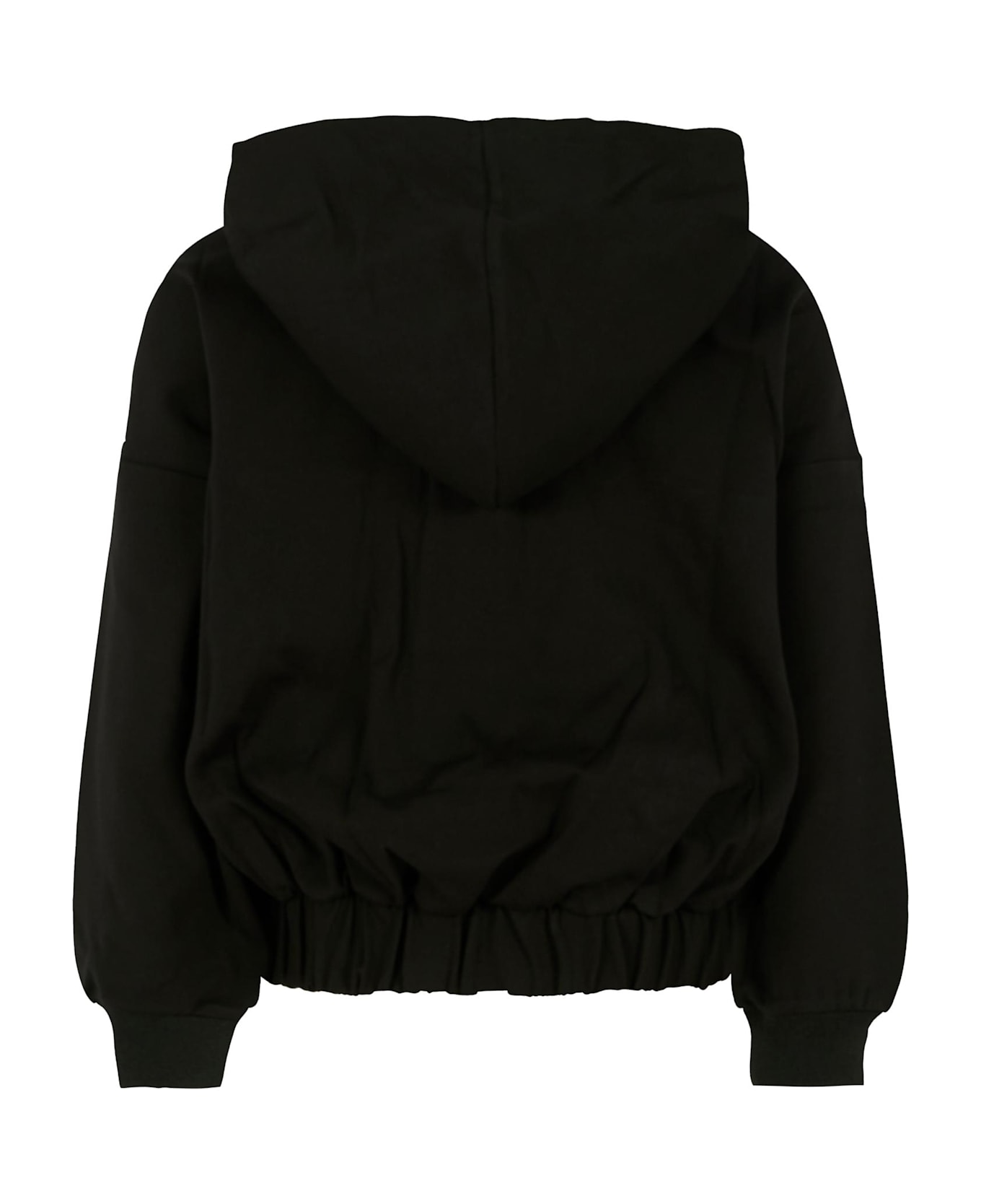DKNY Black Sweatshirt For Girl With Logo - Black