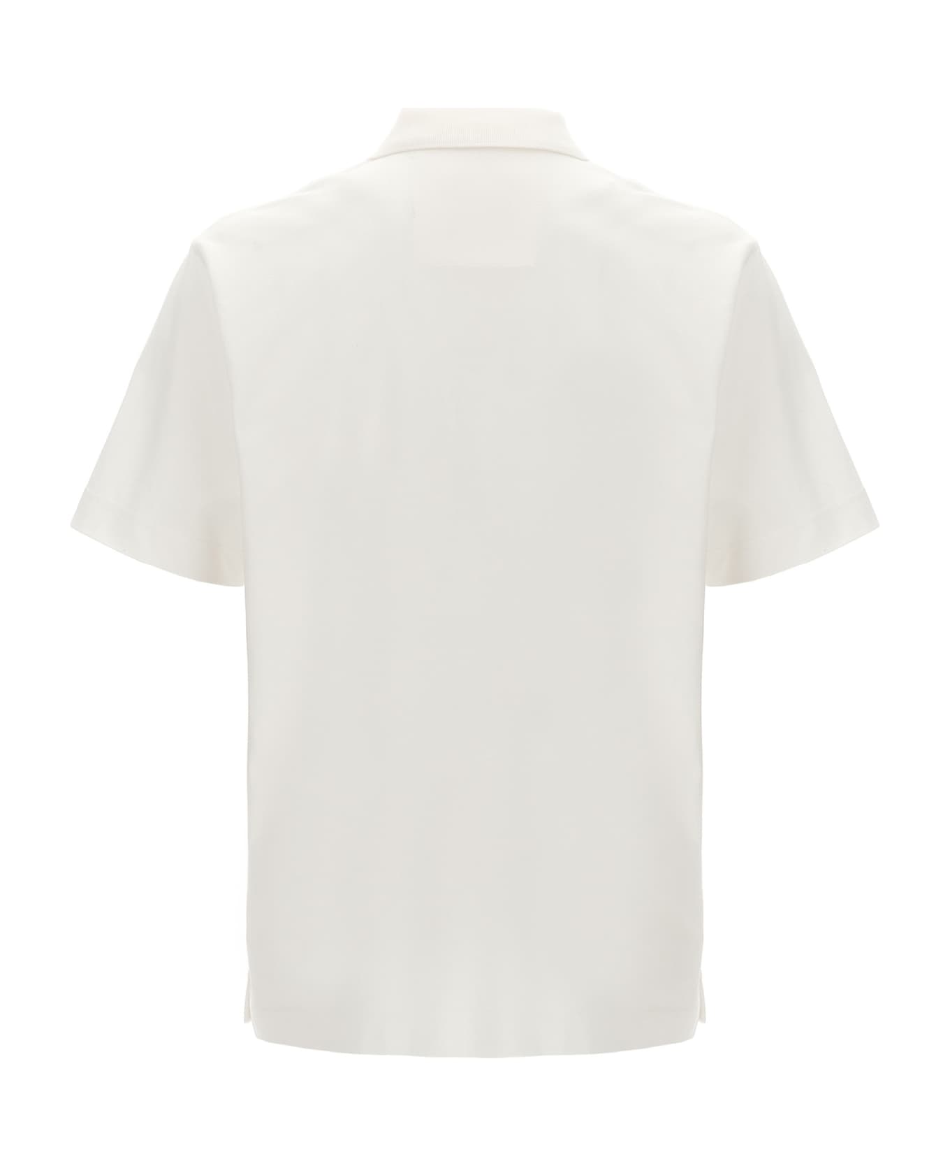 Givenchy Metal Clip Polo Shirt - White