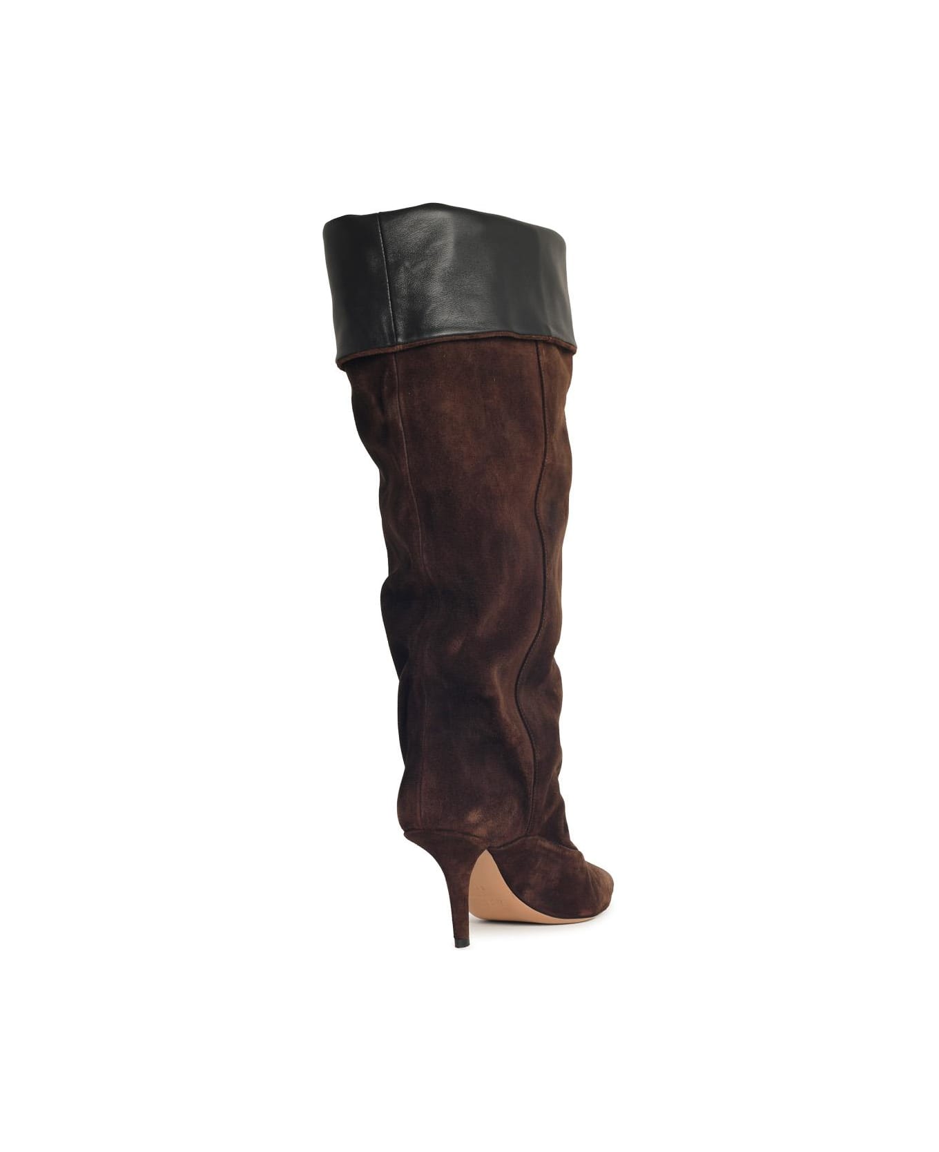 Paris Texas 'ines Reverse 75' Chocolate Suede Boots - Brown