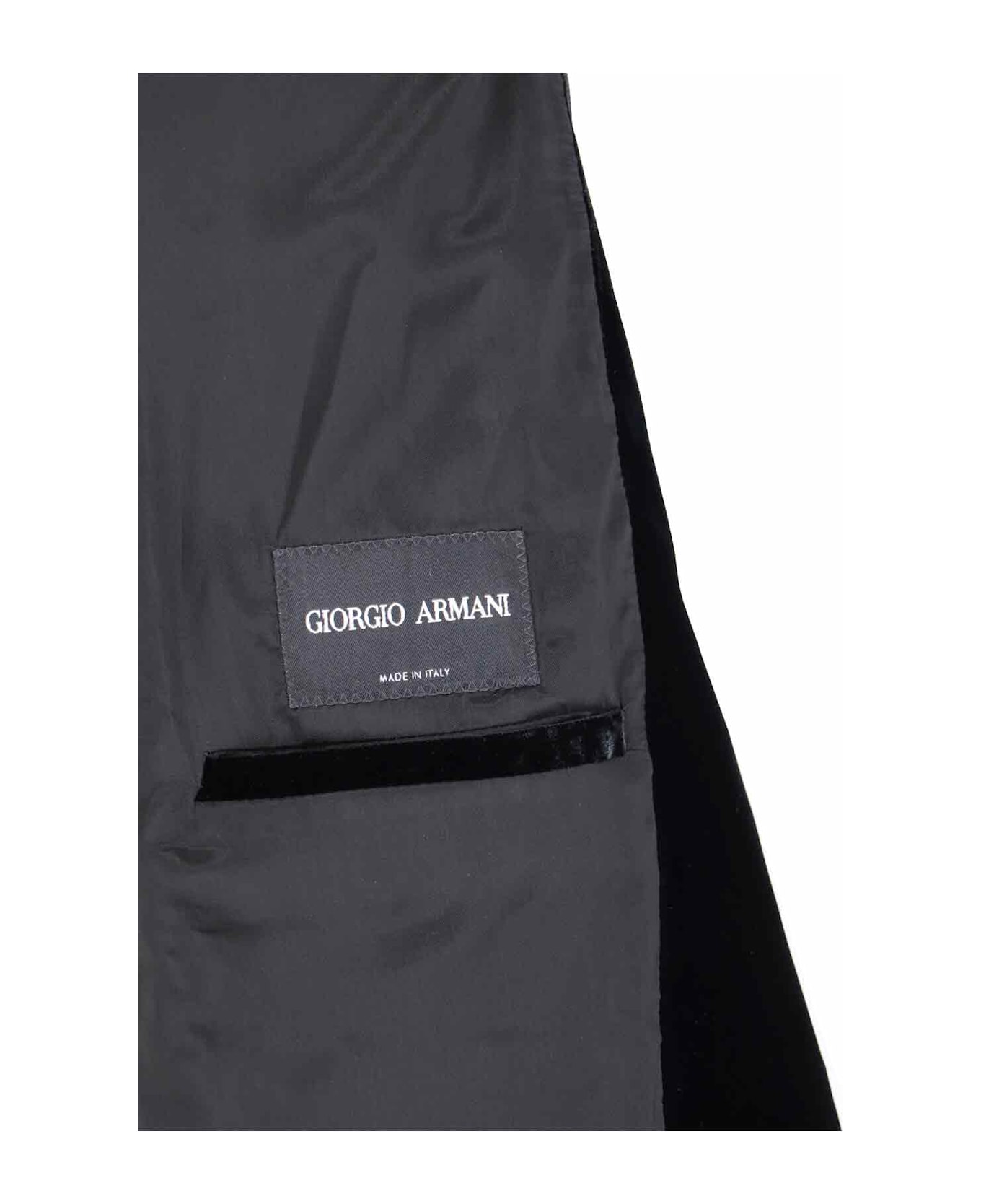 Giorgio Armani Single-breasted Blazer - Black  