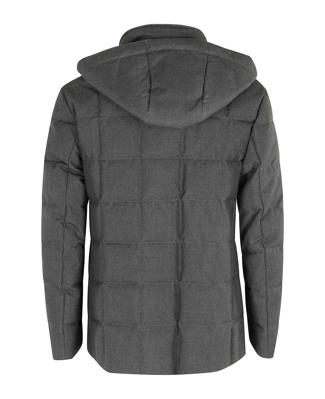 Fay New Piumino Capp Staccabile - Nicotina Scuro