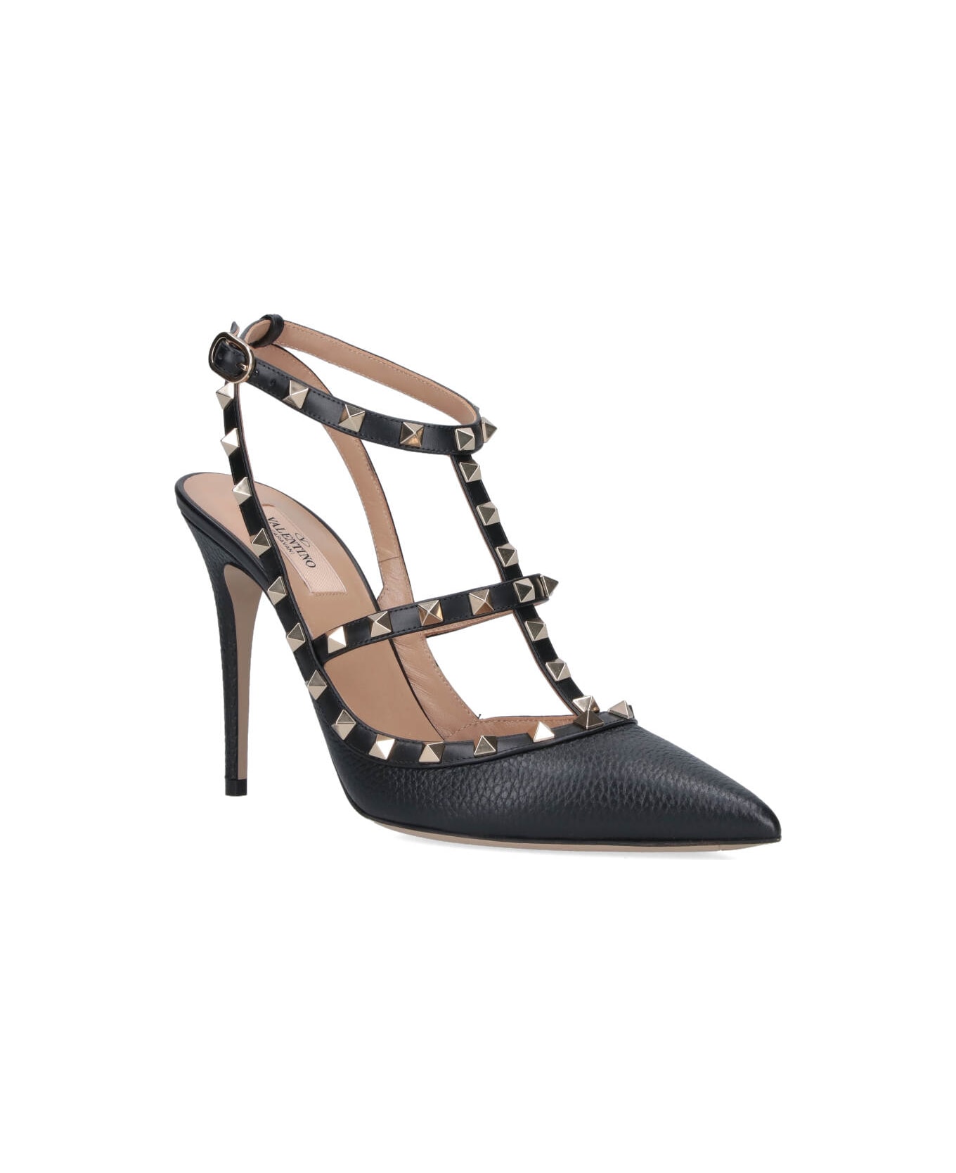 Valentino Garavani 
rockstud 100
 Slingback Pumps - Black  