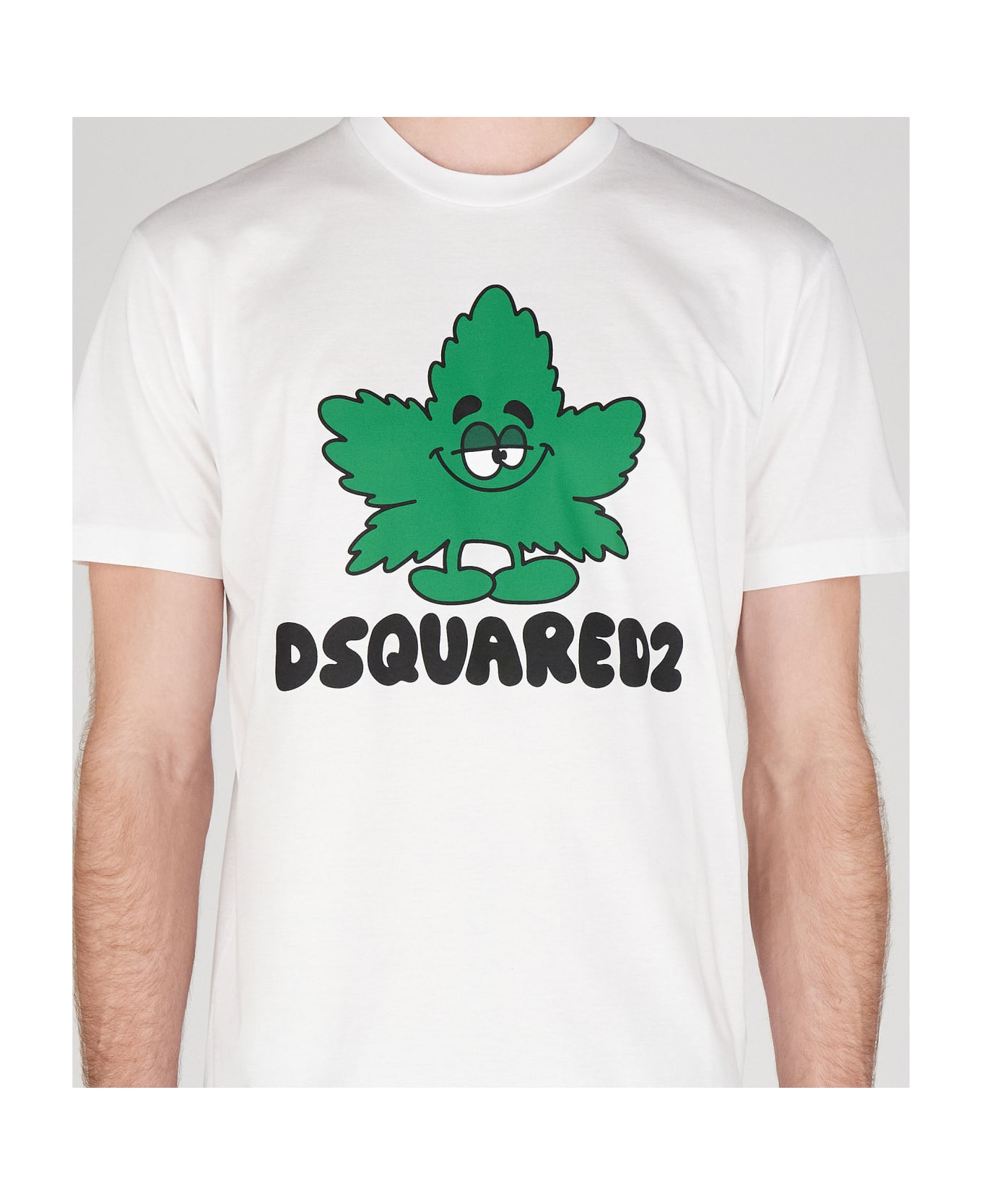 Dsquared2 White D2 Maple Leaf Cool T-shirt - White