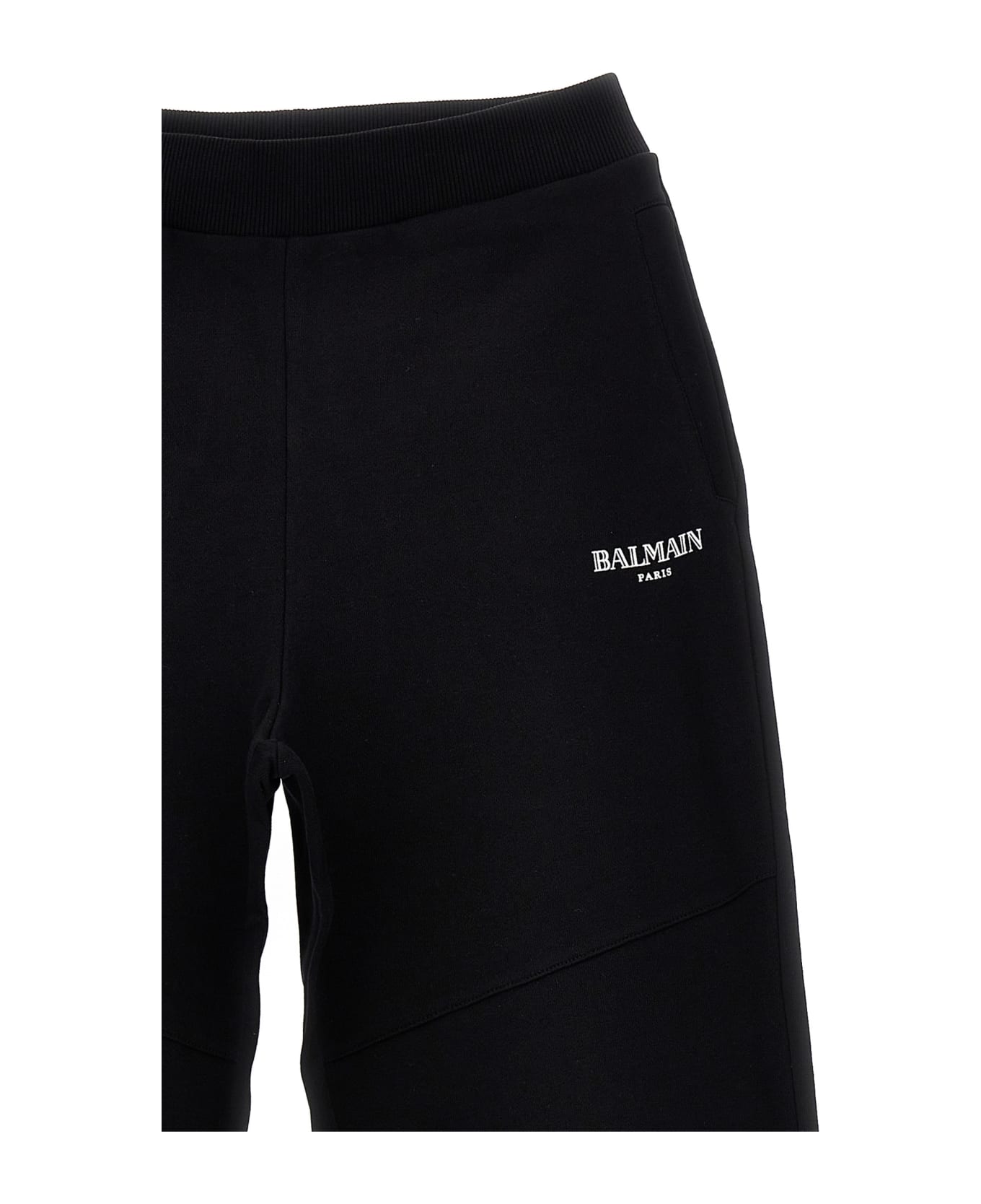 Balmain Logo Print Joggers - Black