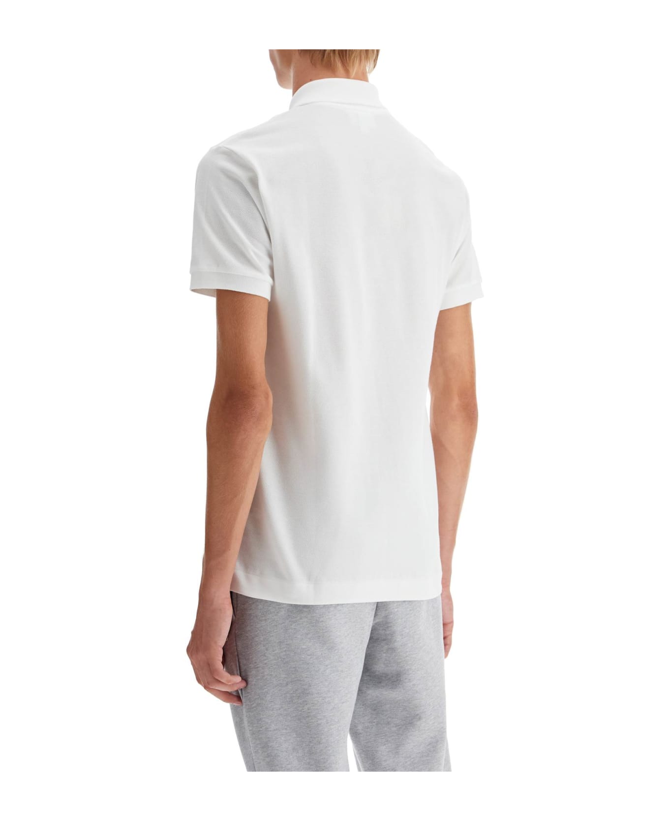 Lacoste Cotton Piquet Polo - Blanc