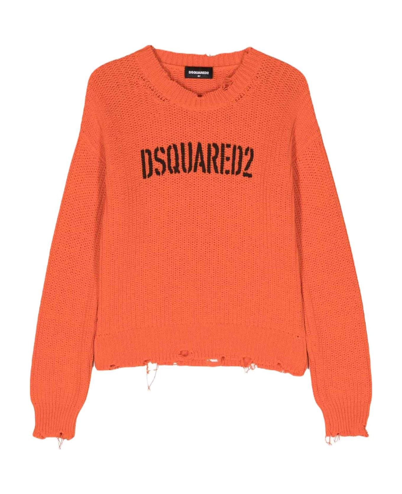 Dsquared2 Orange Sweater Boy - Arancione シャツ