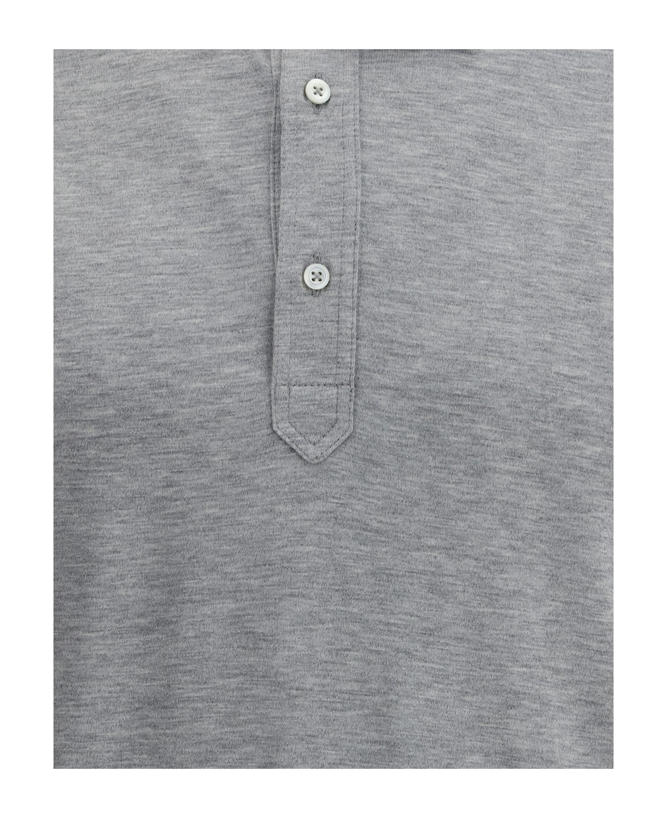 Brunello Cucinelli Silk Polo Shirt