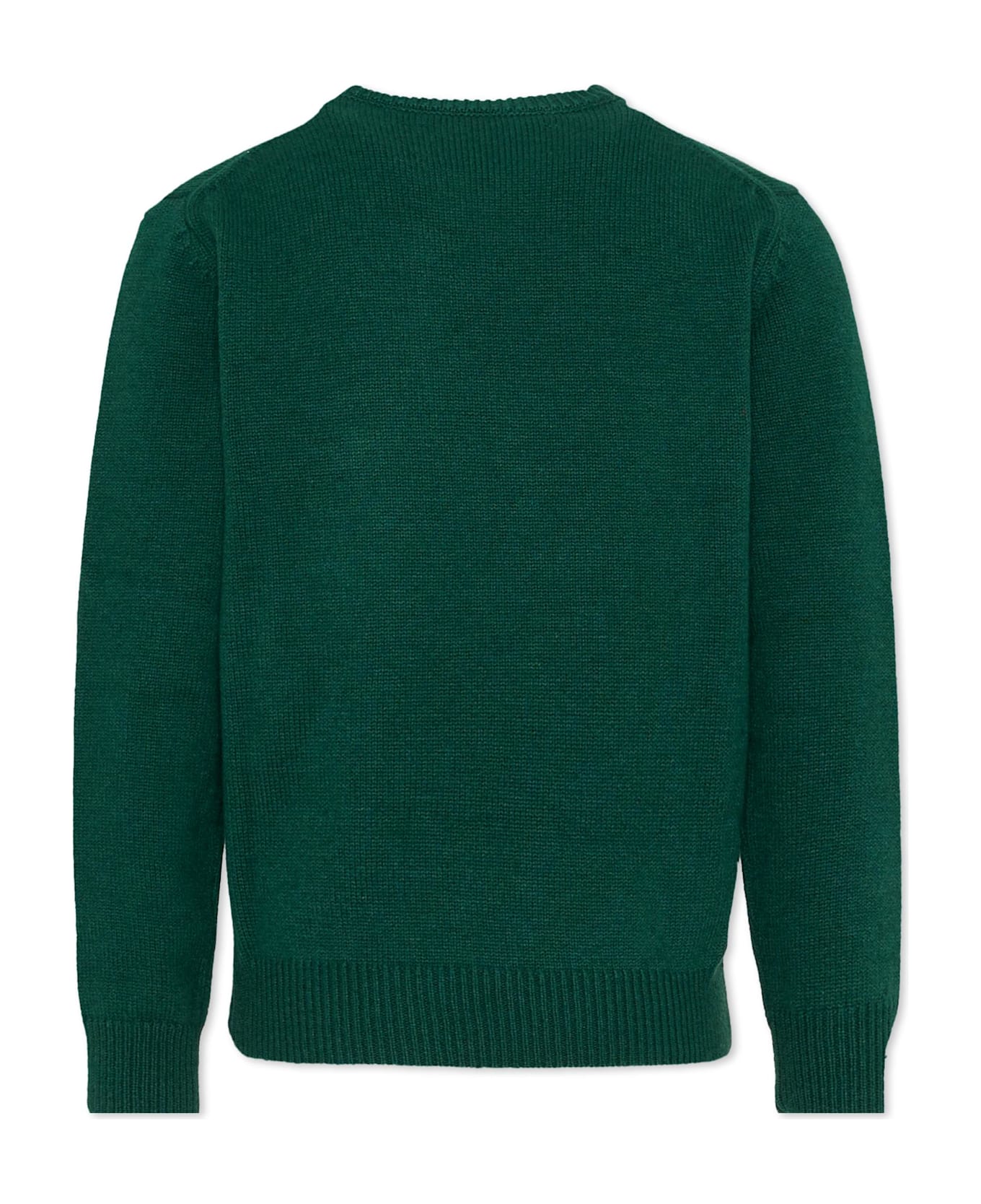 MC2 Saint Barth Green Sweater For Boy With Train - Green