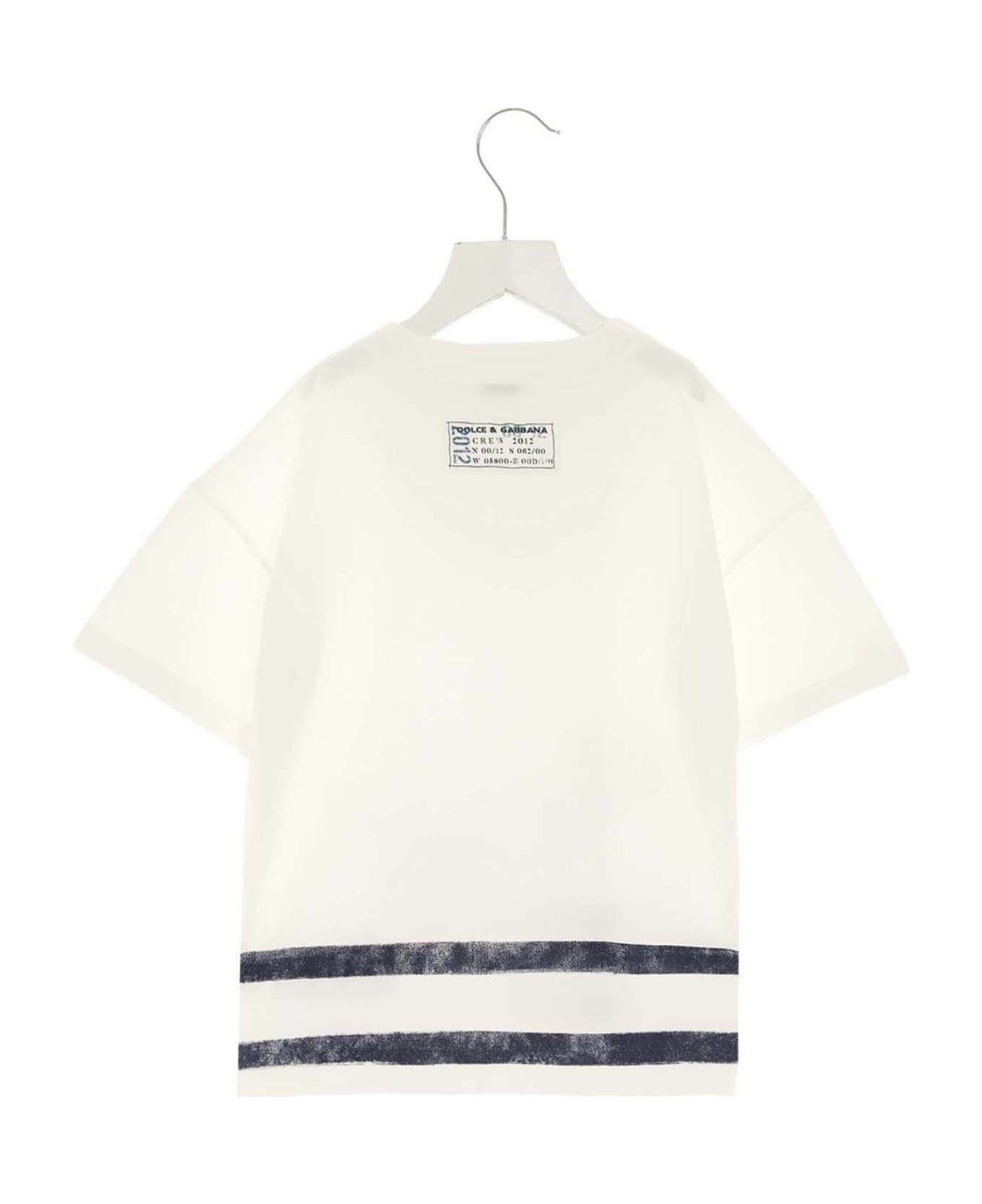 Dolce & Gabbana 'marm Sailor  T-shirt - White