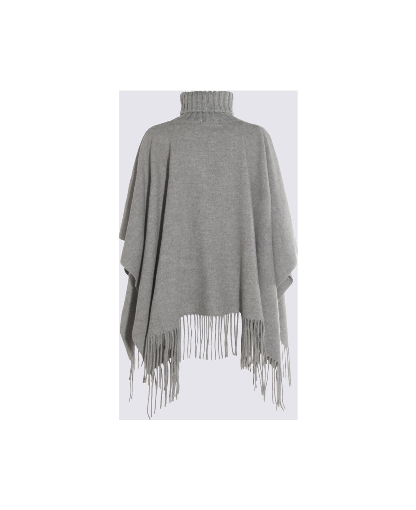 Fabiana Filippi Grey Wool Capes - Roccia