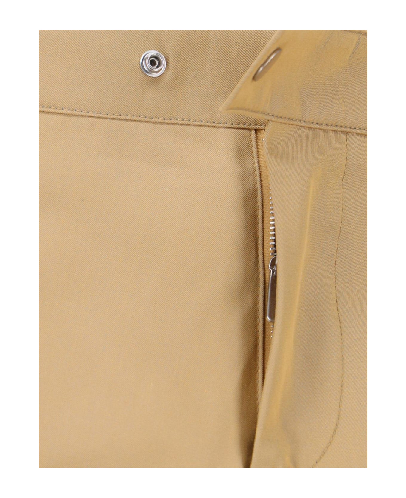 Burberry Straight-leg Buckle-detailed Trousers - BROWN