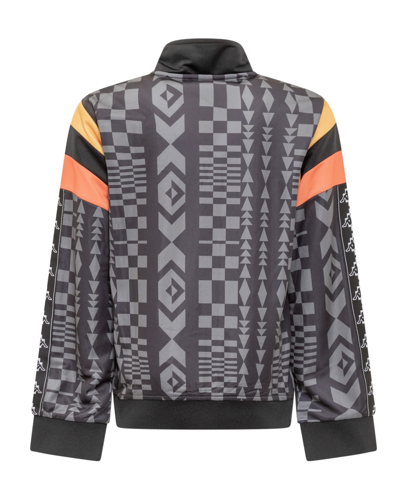Marcelo Burlon X Kappa Sweatshirt With Zip - BLACK DARK