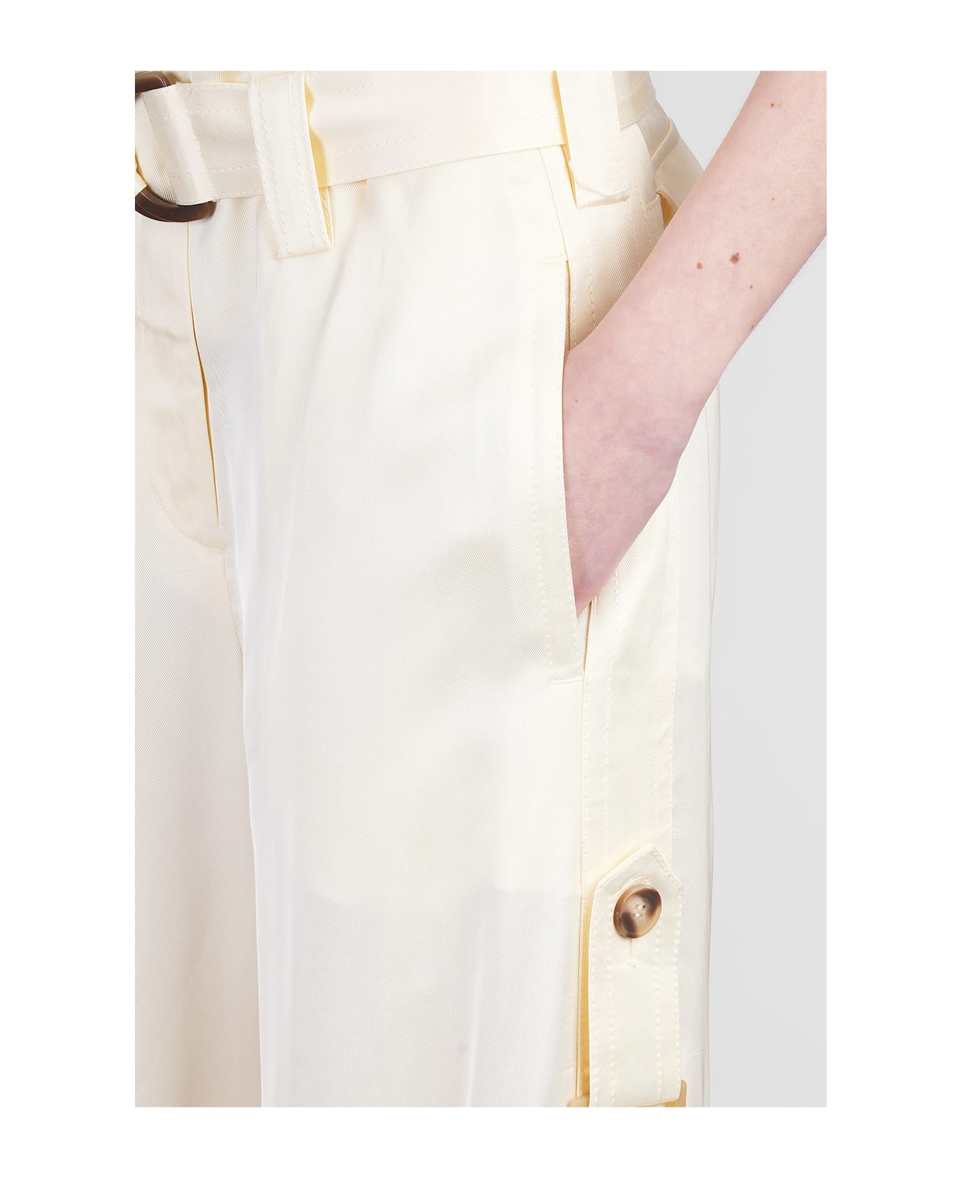 Zimmermann Pants In Yellow Viscose - yellow