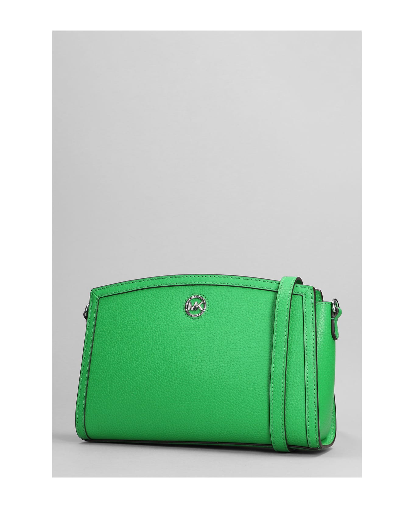 Michael Kors Chantal Shoulder Bag In Green Leather - green