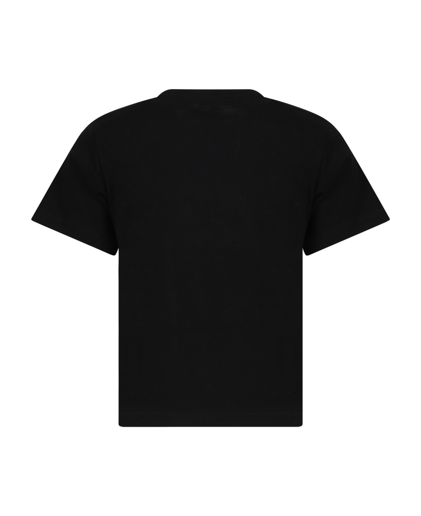 Stella McCartney Kids Black T-shirt For Boy With Print - Black Tシャツ＆ポロシャツ