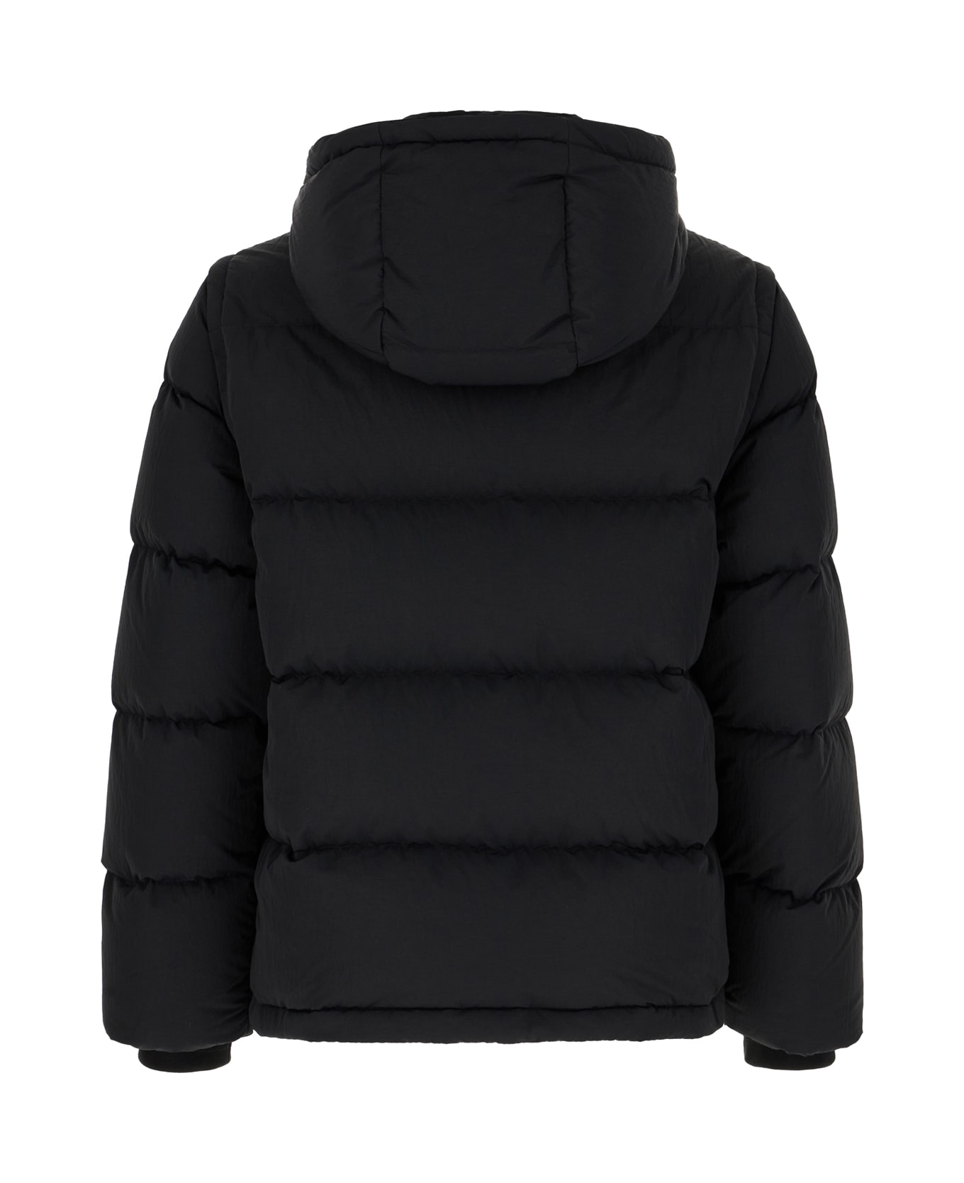 Burberry Black Nylon Padded Jacket - BLACK CHARCOAL