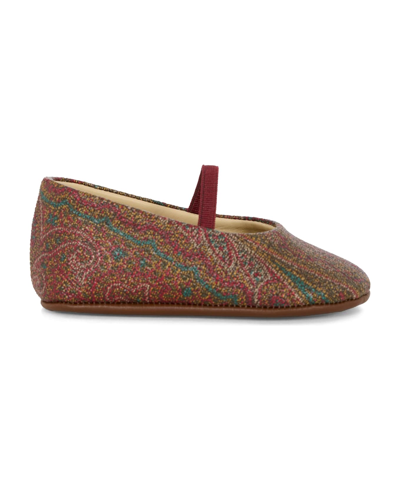 Etro Multicolor Ballet Flats For Baby Girl With Paisley Print - Multicolor