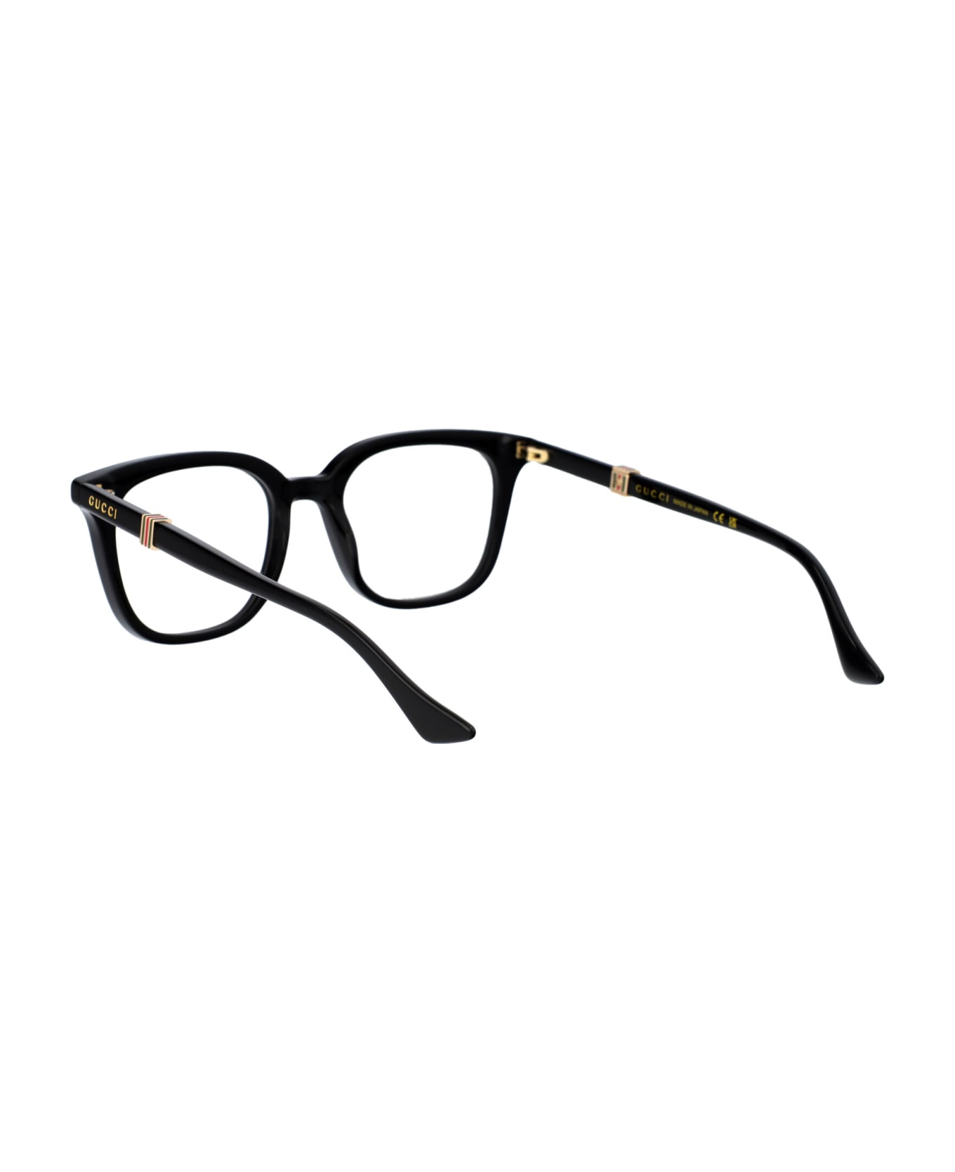 Gucci Eyewear Gg1497o Glasses - 005 BLACK BLACK TRANSPARENT