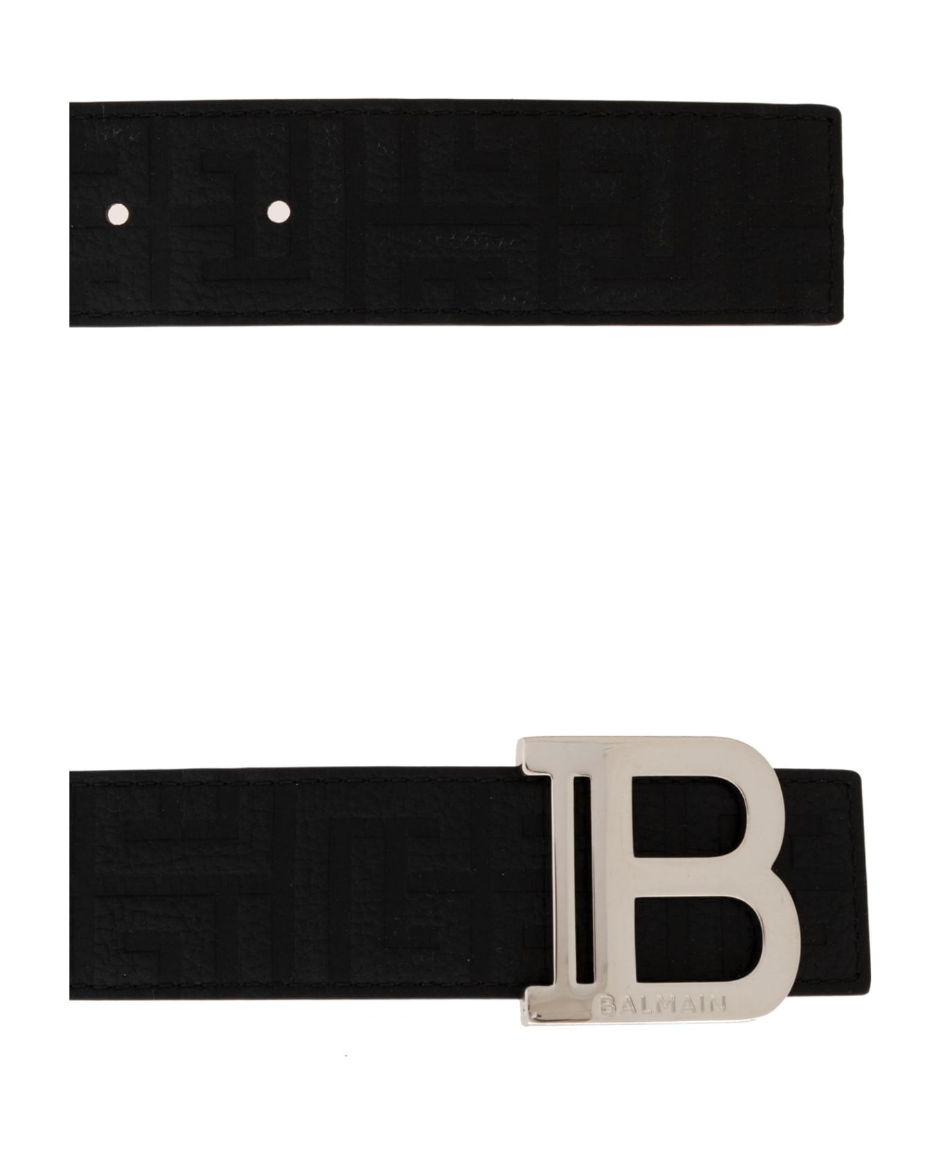 Balmain Leather Belt - Nero