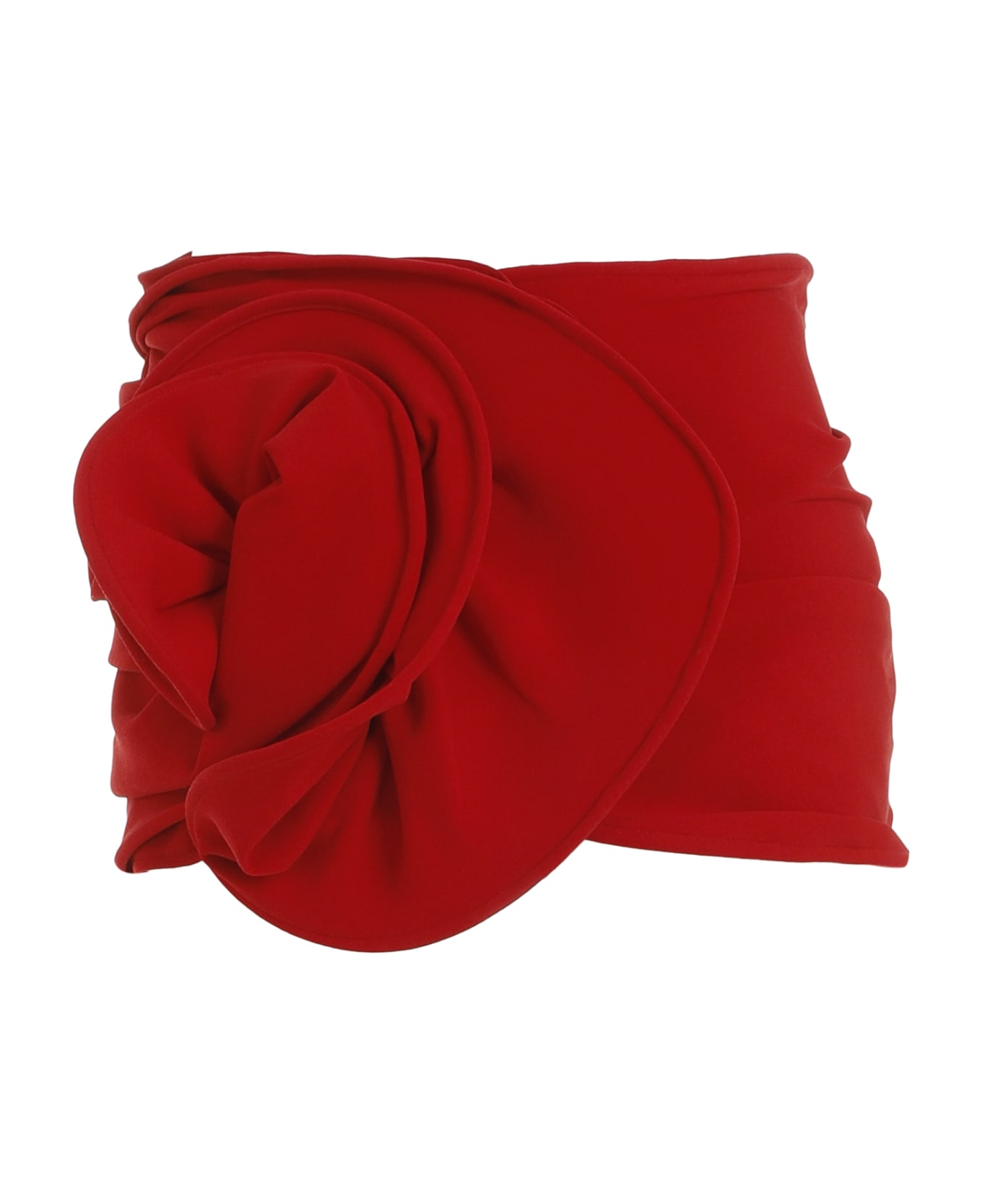 Magda Butrym Mini Skirt Roses - Red