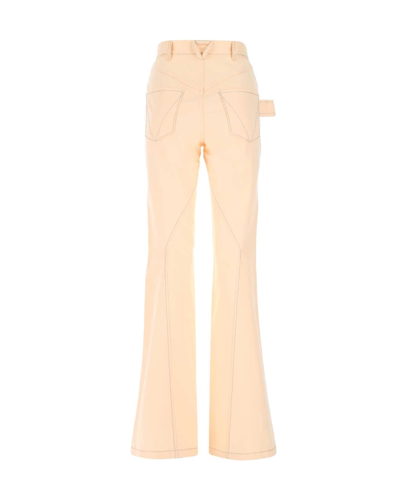 Bottega Veneta Peach Cotton Wide Leg Pant - PINK
