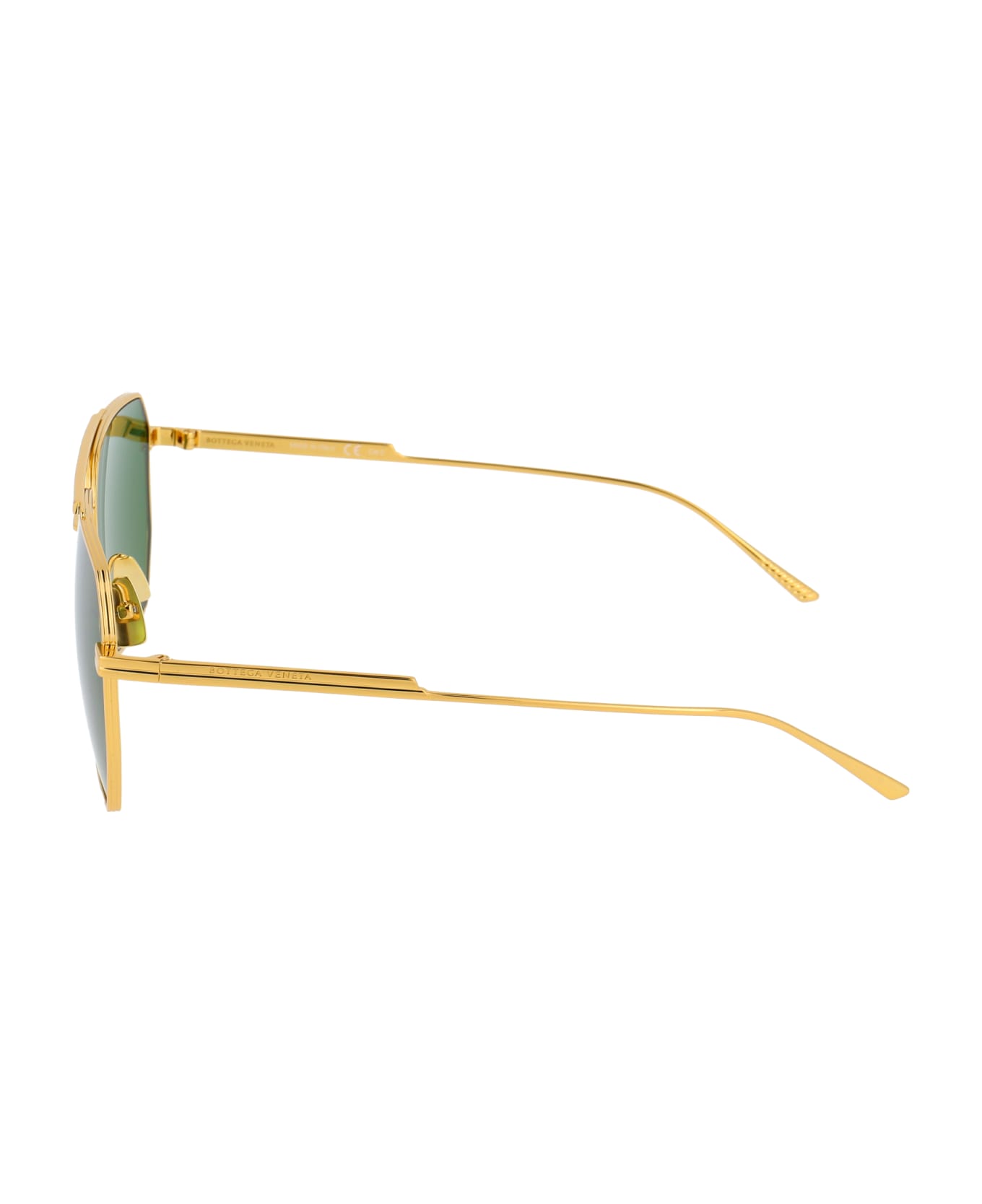 Bottega Veneta Eyewear Bv1012s Sunglasses - 004 GOLD GOLD GREEN