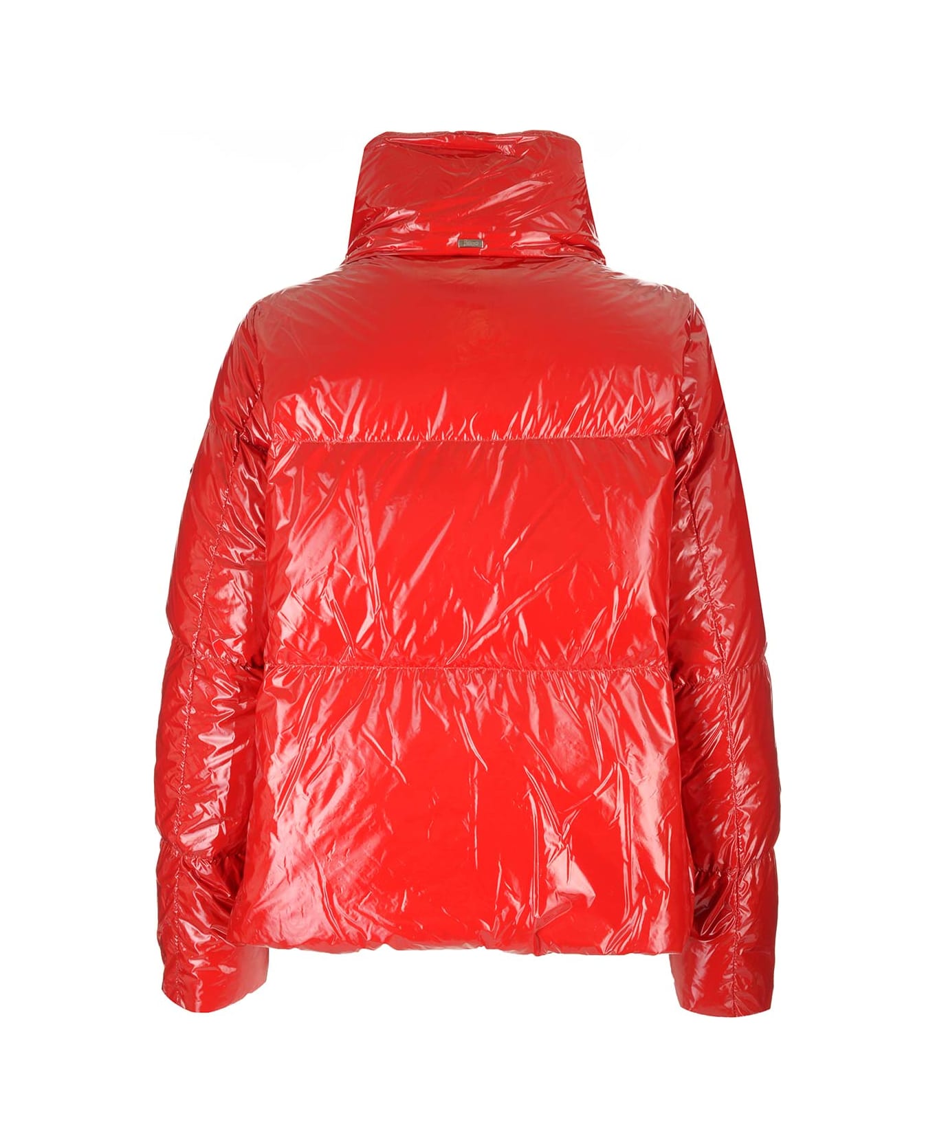Herno Short Glossy Down Jacket - RED