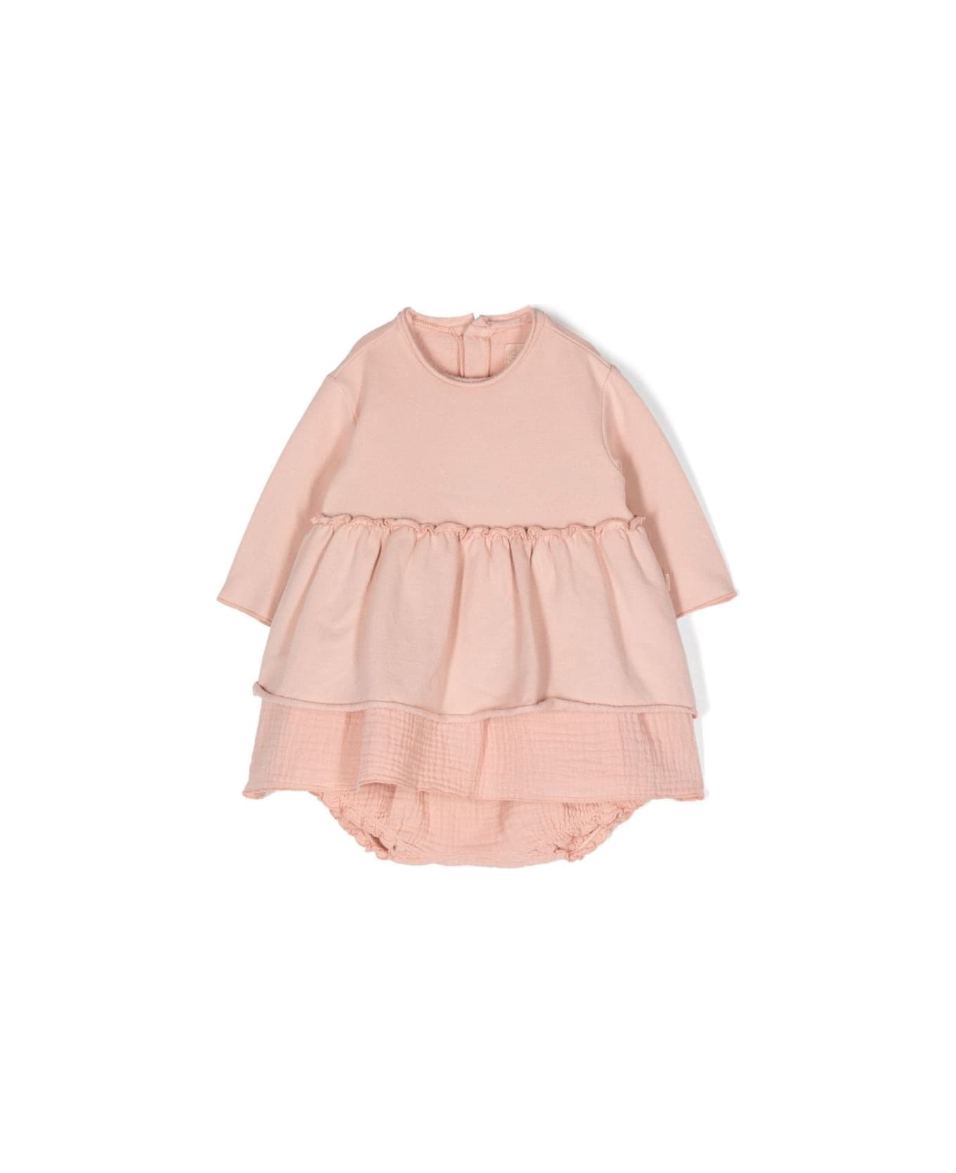 Teddy & Minou M/l Dress With Coulottes - PINK