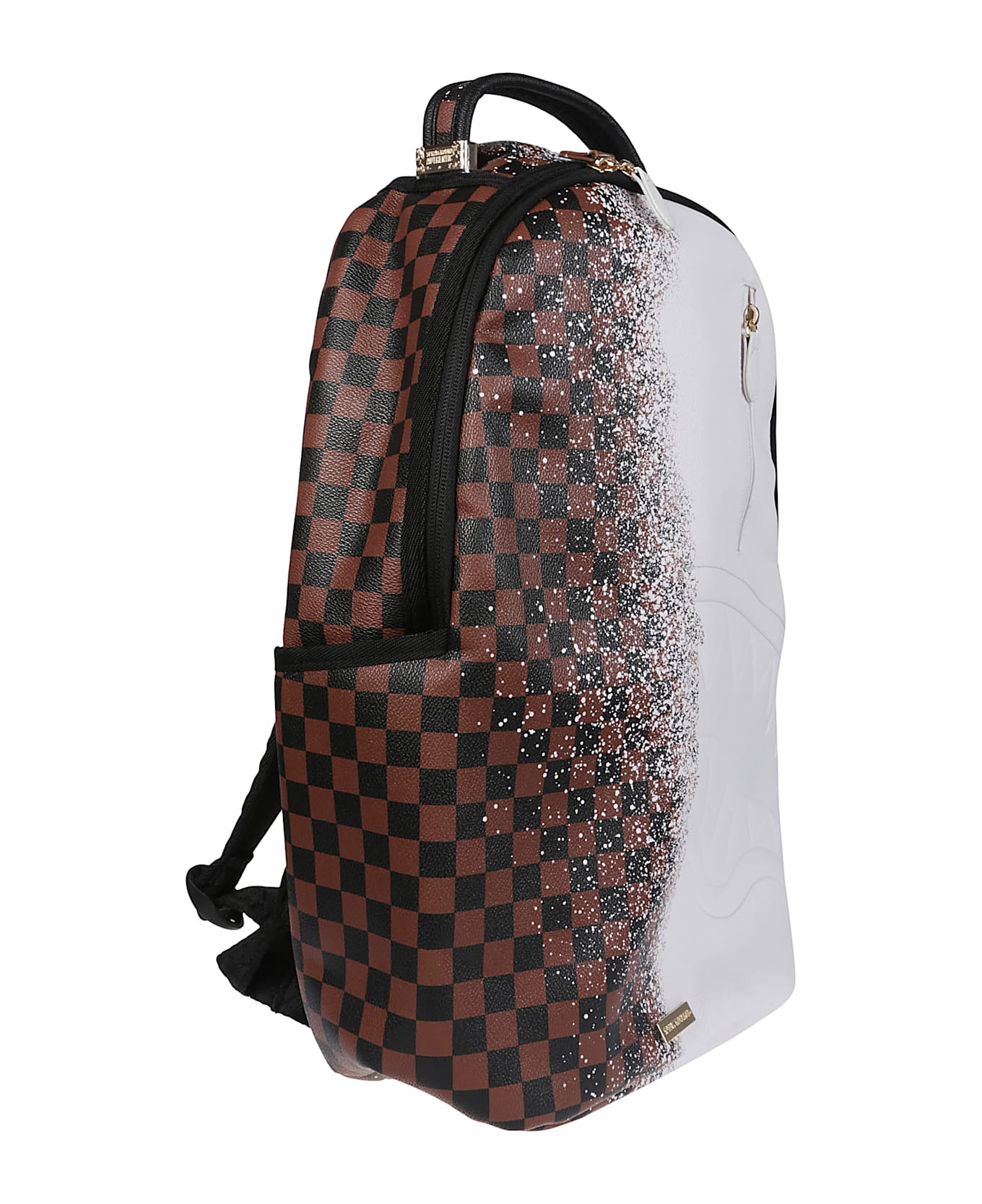 Sprayground Spray Split Backpack - Marrone/bianco