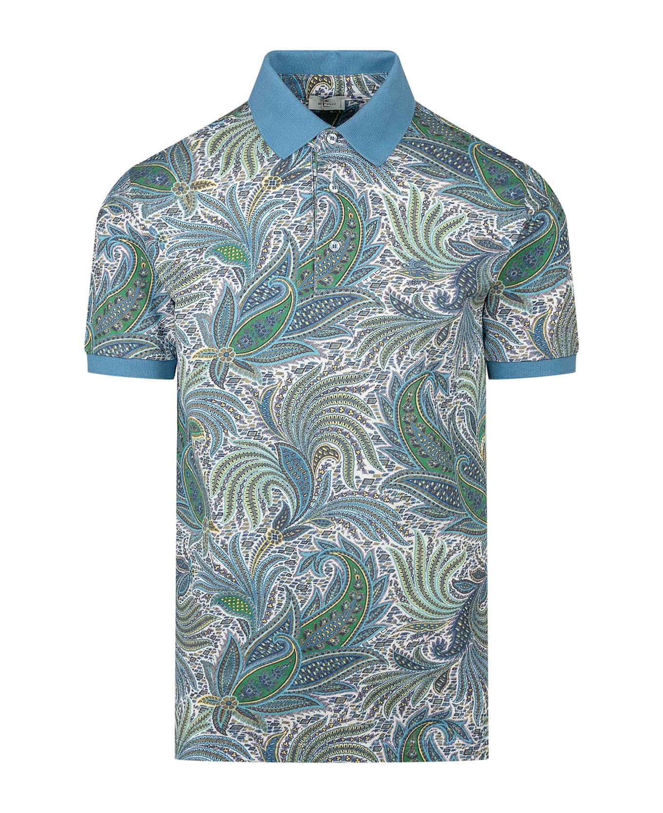 Etro Roma Polo Shirt - STAMPA FDO BLU