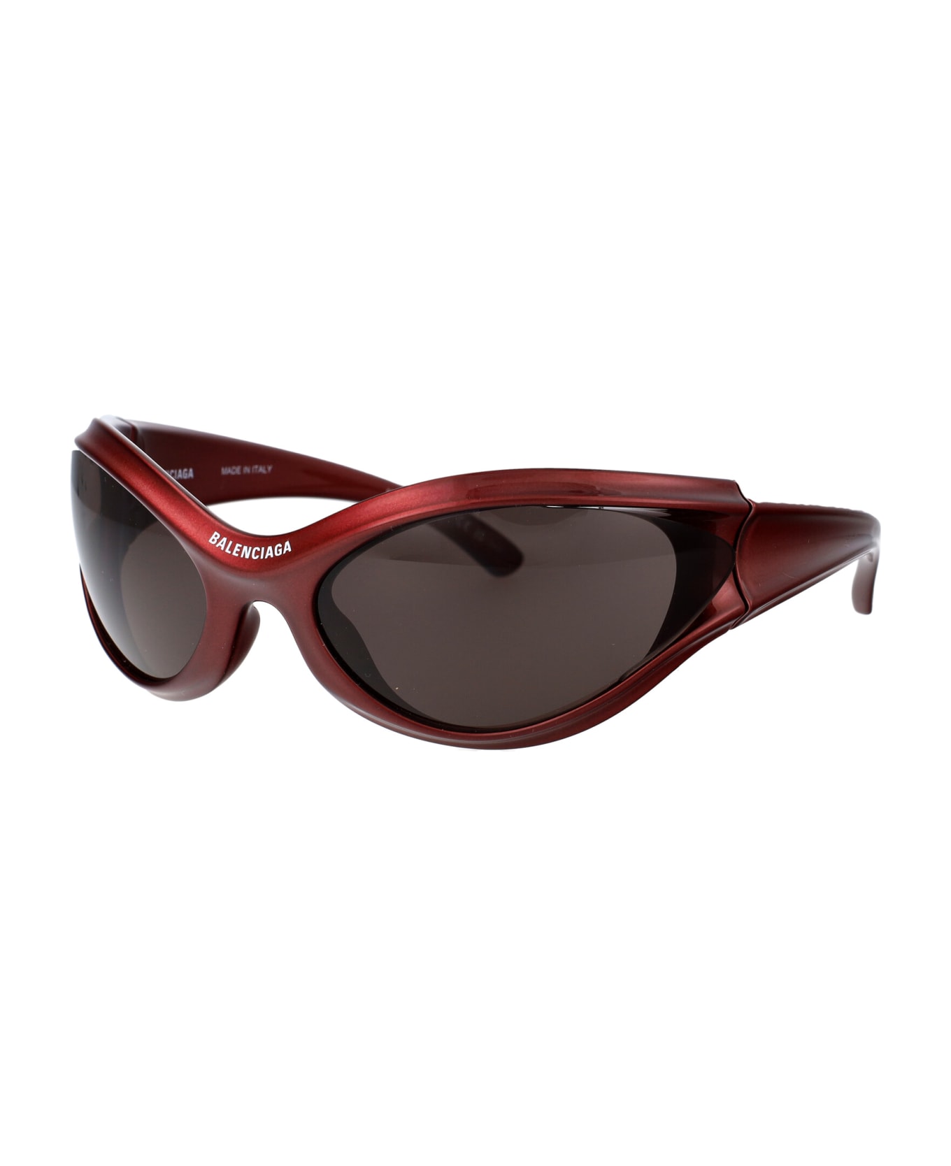 Balenciaga Eyewear Bb0317s Sunglasses - 002 BURGUNDY BURGUNDY GREY