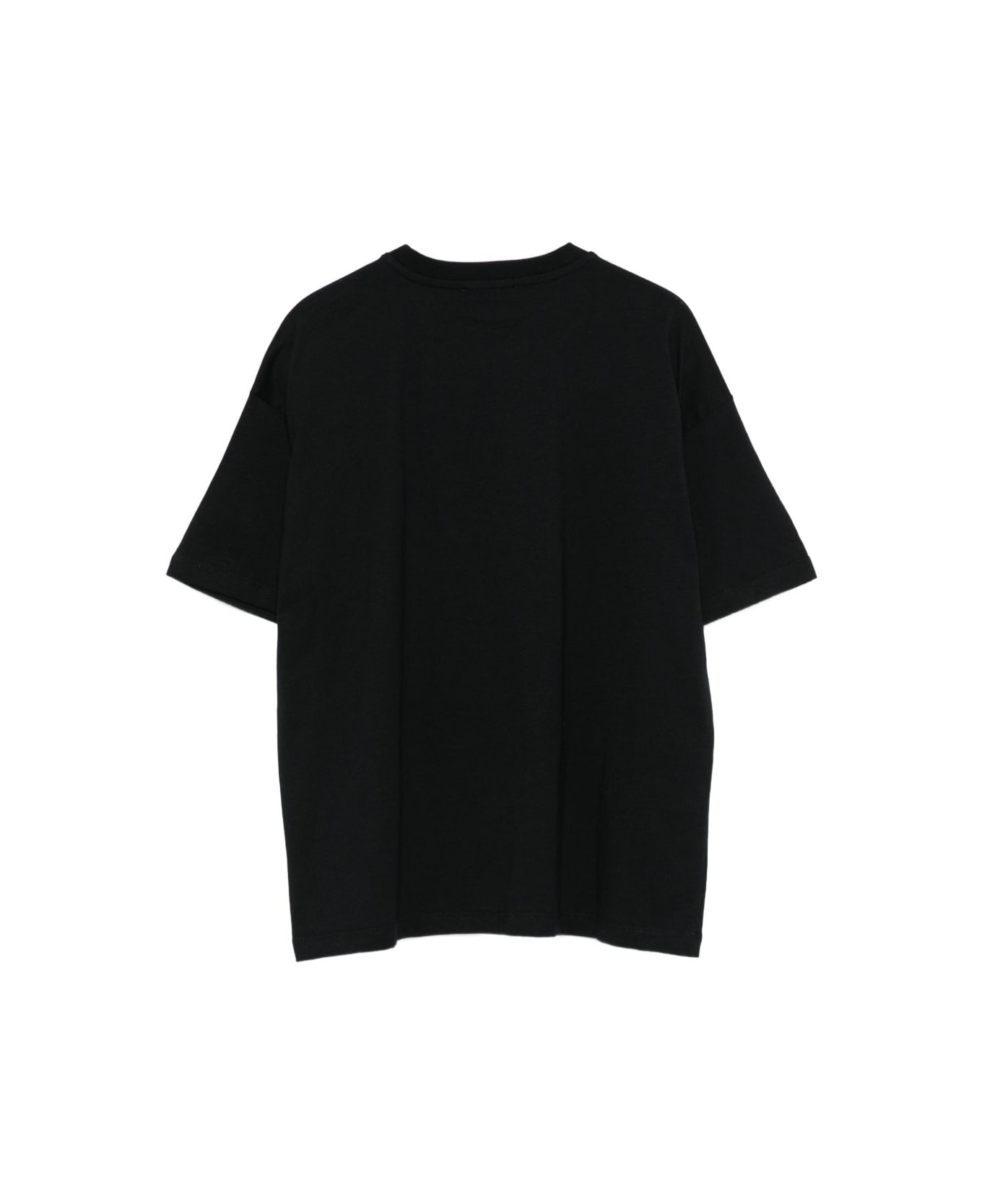 MSGM Kids Embroidered T-shirt - Black