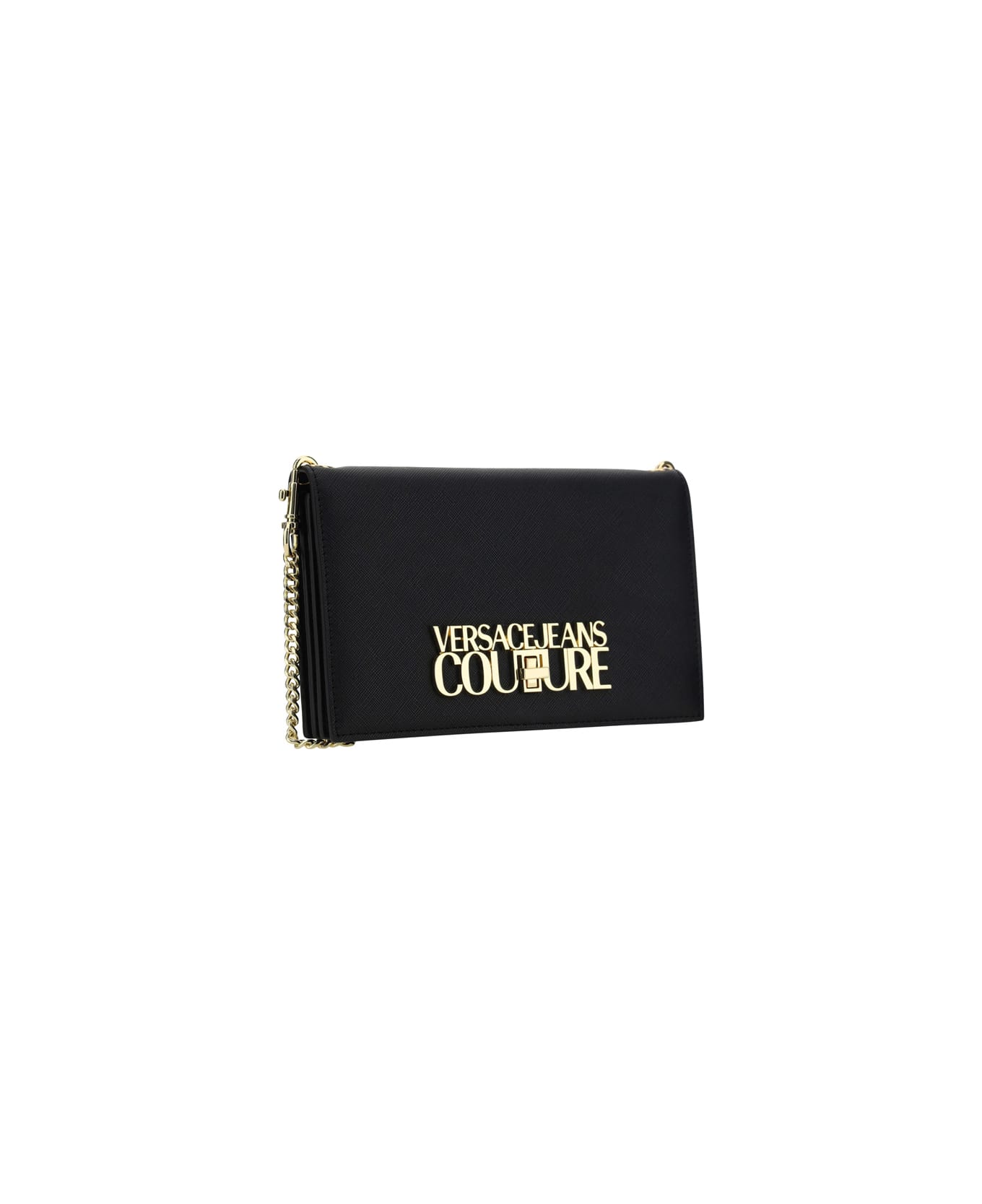 Versace Jeans Couture Couture Embossed Chain Shoulder Bag