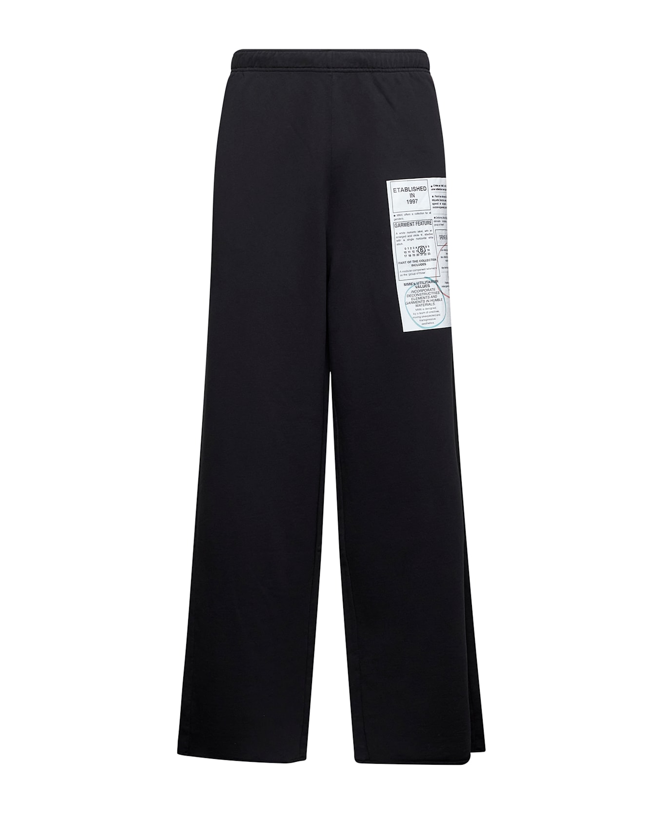 MM6 Maison Margiela Sweatpants With Print - Washed black