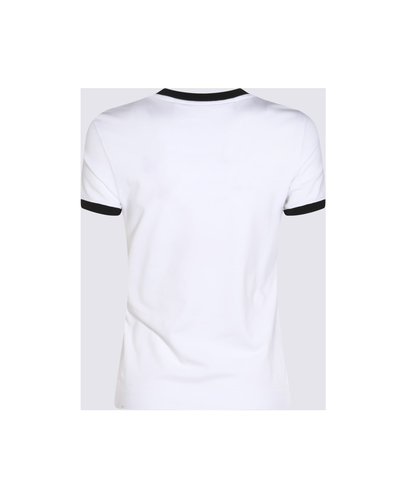 Givenchy White And Black Cotton T-shirt - White
